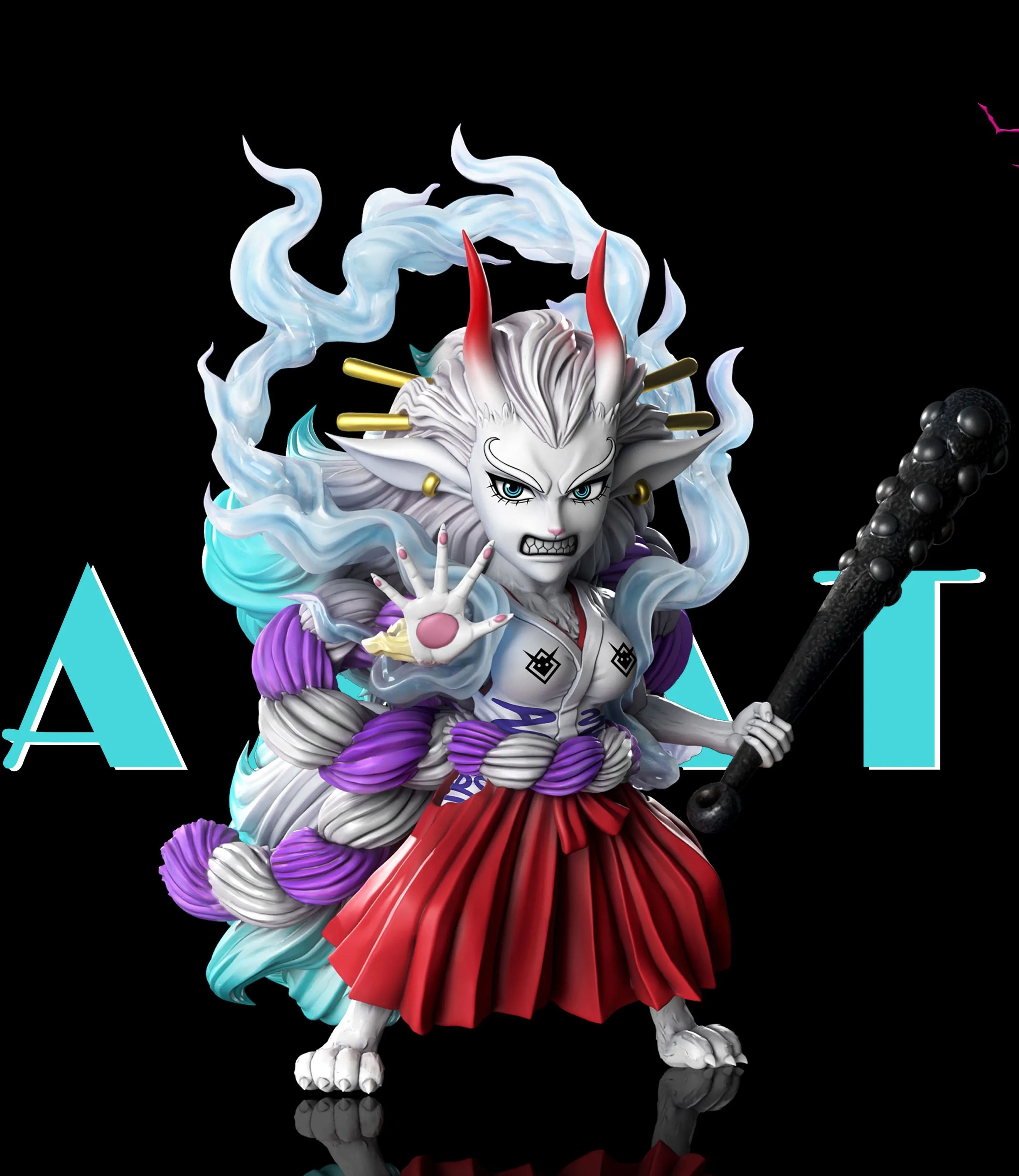 One Piece Onigashima Decisive Battle 6th Beast Yamato Statue GK-A+ Research Institute Pre-sale