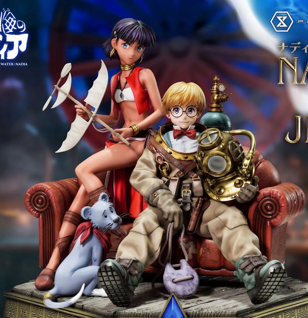 THE SECRET OF BLUE WATER -NADIA NADIA and JEAN Statue GK-Prime 1 Studio Pre-sale