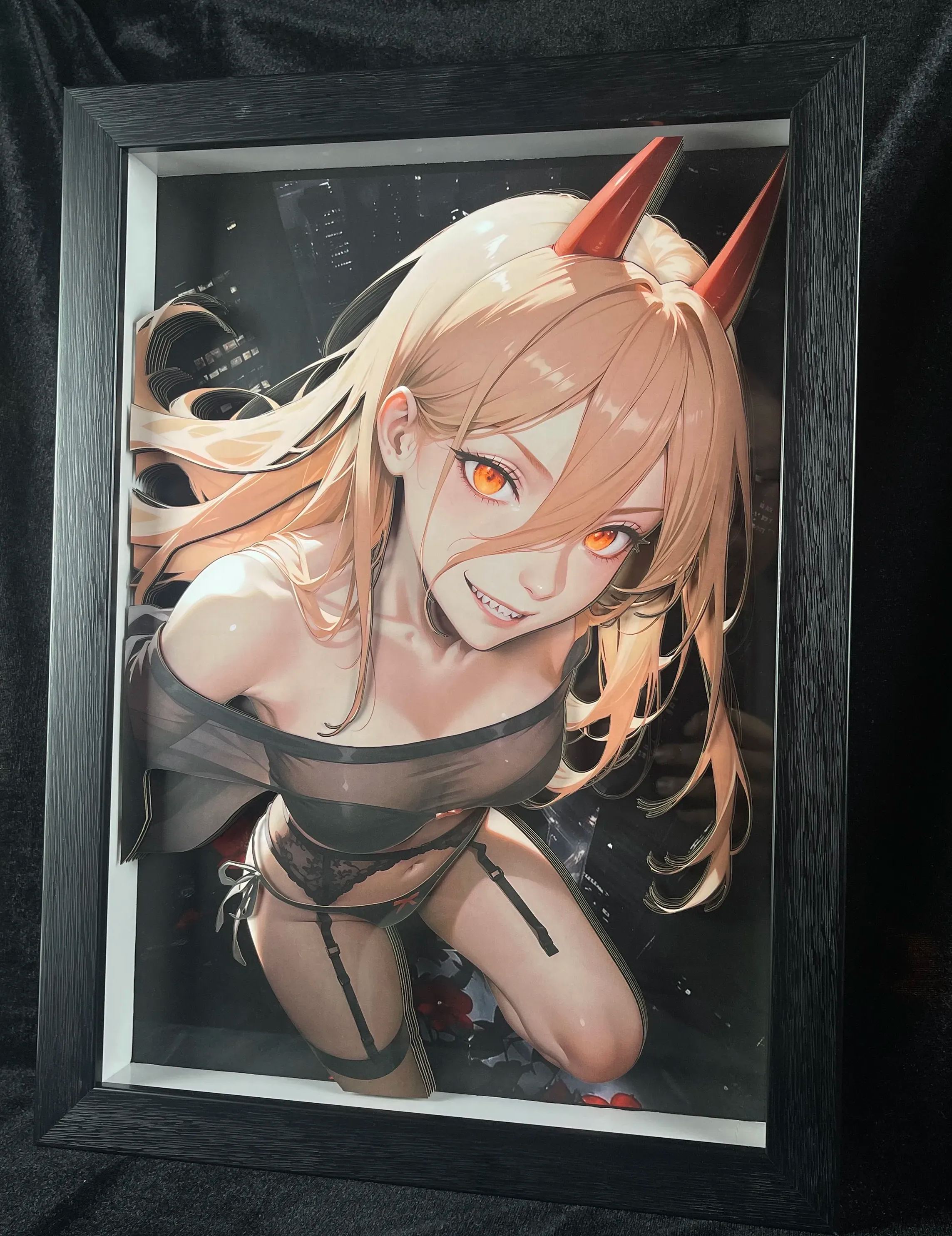 IN-STOCK-B&W STUDIO-CHAINSAW MAN POWER 3D DECORATIVE PAINTING