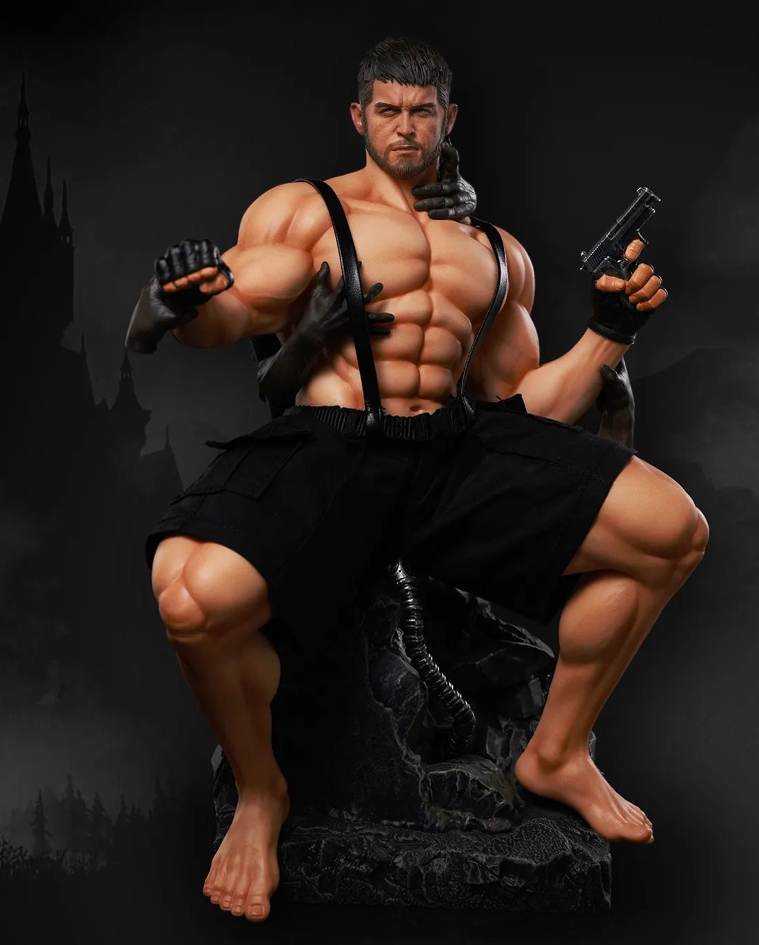 Resident Evil Chris RedfieldStatue GK(Adult 18+)-Sugar dady Studio Pre-sale