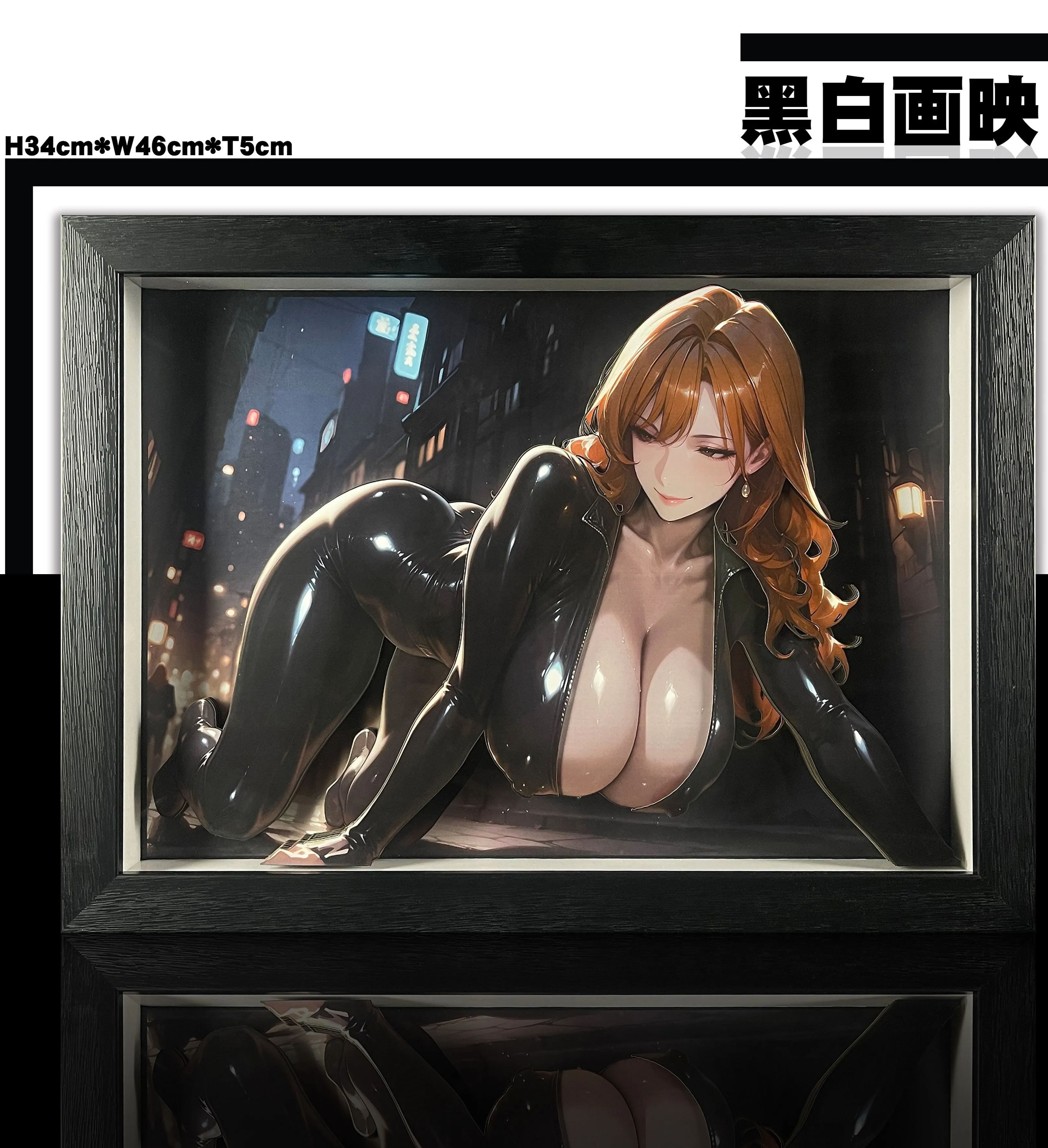 In stock-Pokémon KKRD-009 Mine Fujiko painting scene decoration painting (Adult 18+)-B&W Studio pre-sale-KWII-GK