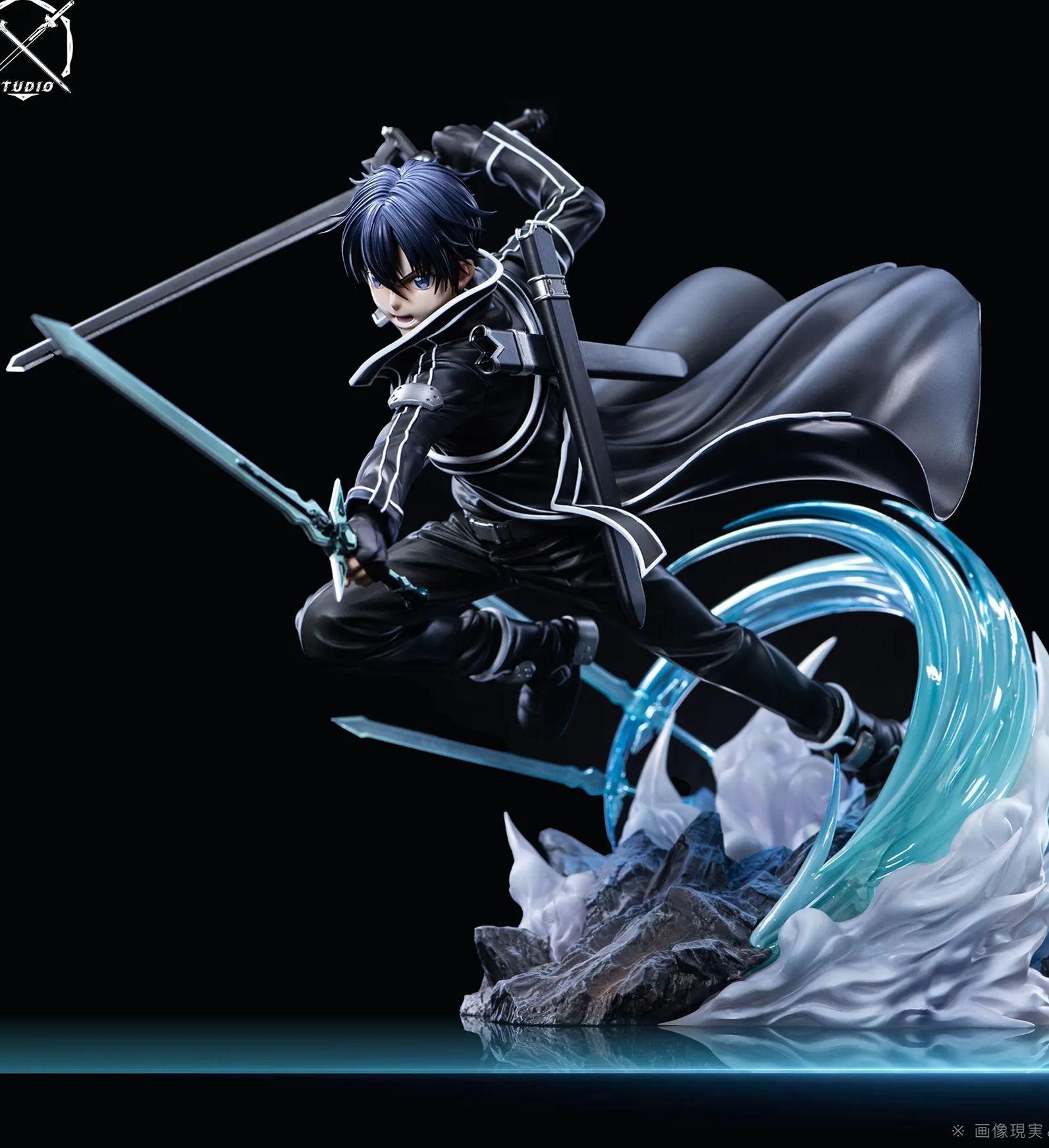 Sword Art Online Black Swordsman Kirito Statue GK-X Studio Pre-sale
