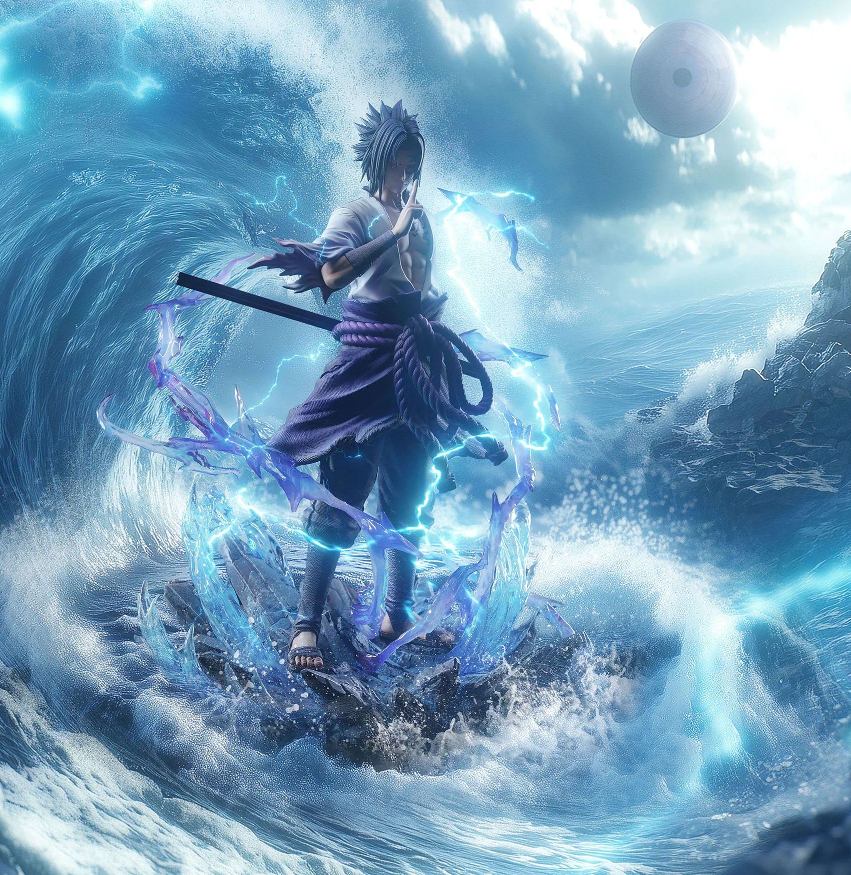 Naruto Uchiha Sasuken Statue GK Figure-LNK Studio Pre-sale