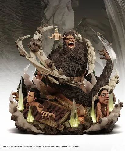 Attack on Titan 016 Zeke Yeager & Beast Titan Statue(GK)-Freedom Studio Pre-sale