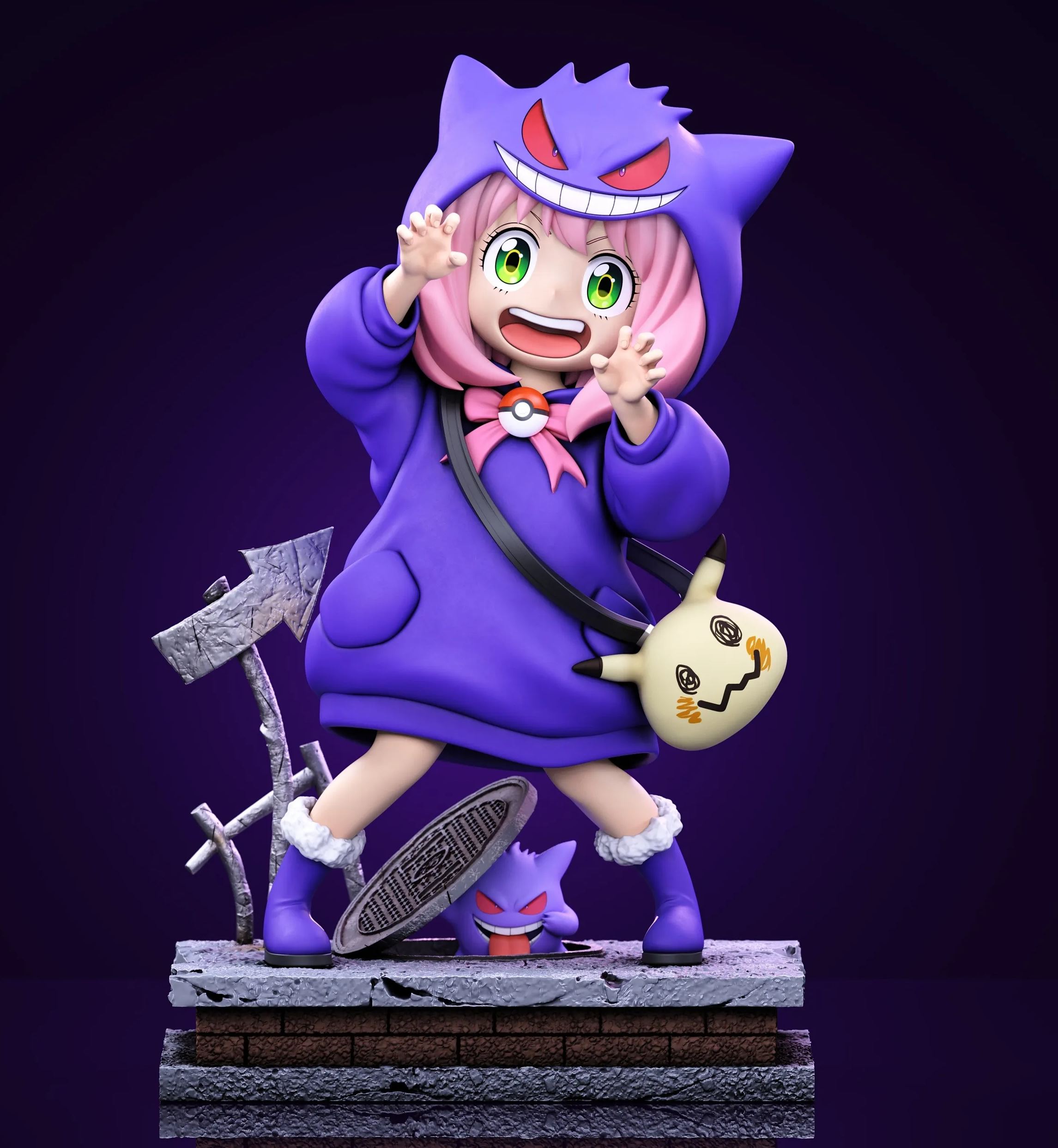 Spy x Family Anya cos Gengar Statue (GK)Chou Xiang Studio Pre-sale