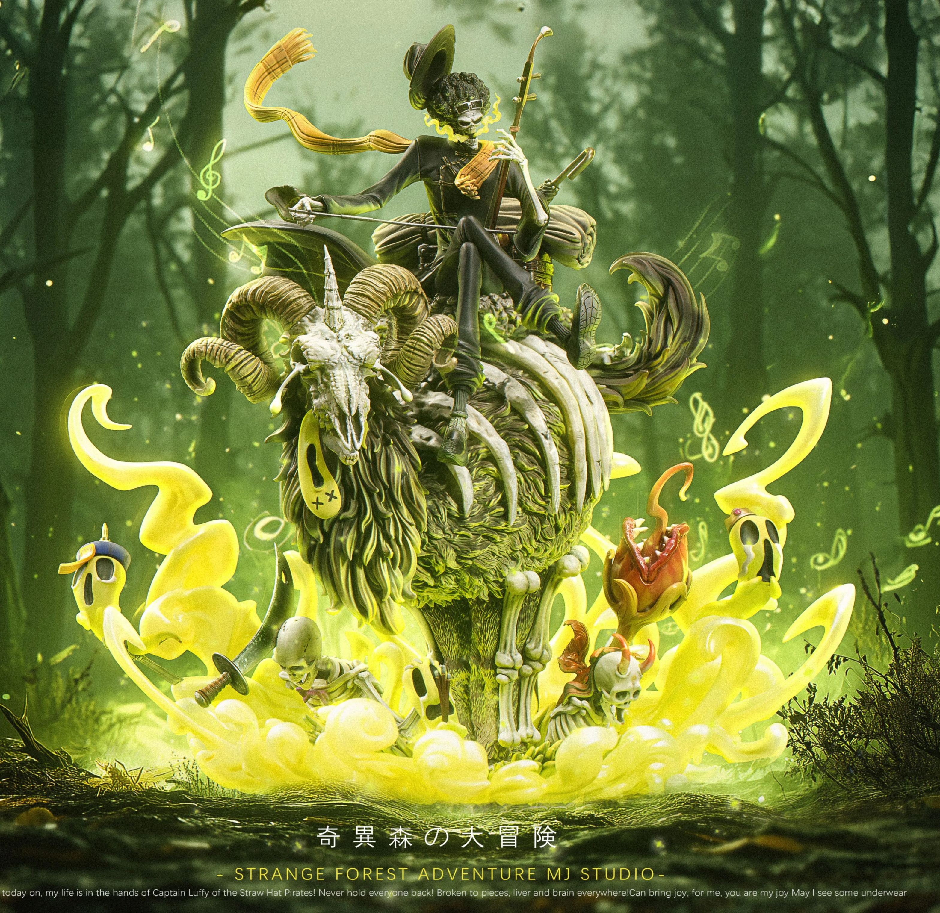 Strange Forest Adventure Episode 5 Brook & Skeleton Sheep Statue (GK)-MJ Studio Pre-sale