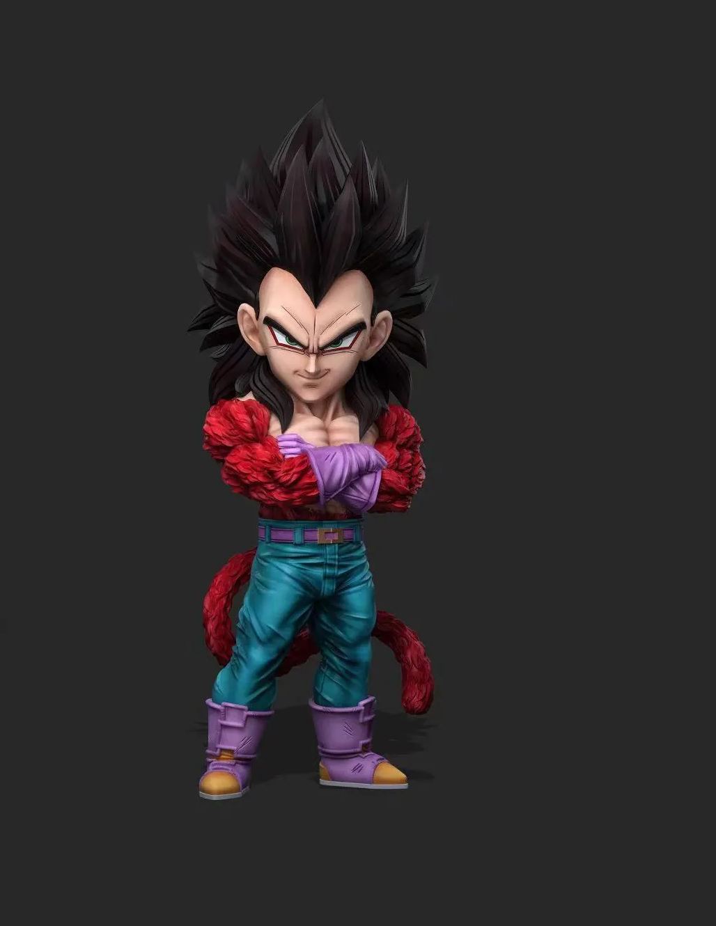 Dragon Ball wcf Super Saiyan 4 Vegeta Statue (GK) Figure-Power Studio Pre-sale