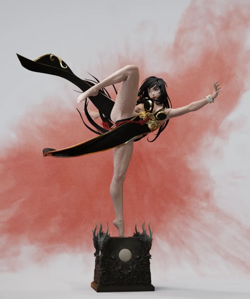  The Sheath of Gentleness-As graceful as a startled swan and as graceful as a swimming dragon (Copyright)1/4 Statue (GK)-BiHaiChaoSheng Studio Pre-sale-KWII-GK