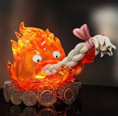 Howl's Moving Castle Calcifer eating hair Statue(GK)-Long Miao Studio 