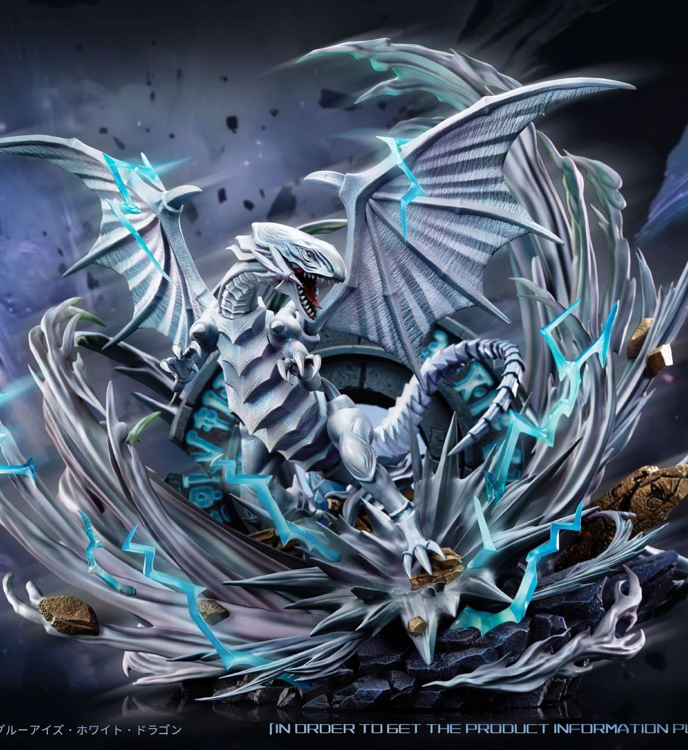Yu-Gi-Oh The Summoning of Blue-Eyes White Dragon Statue(GK) -Duel Soul Studio