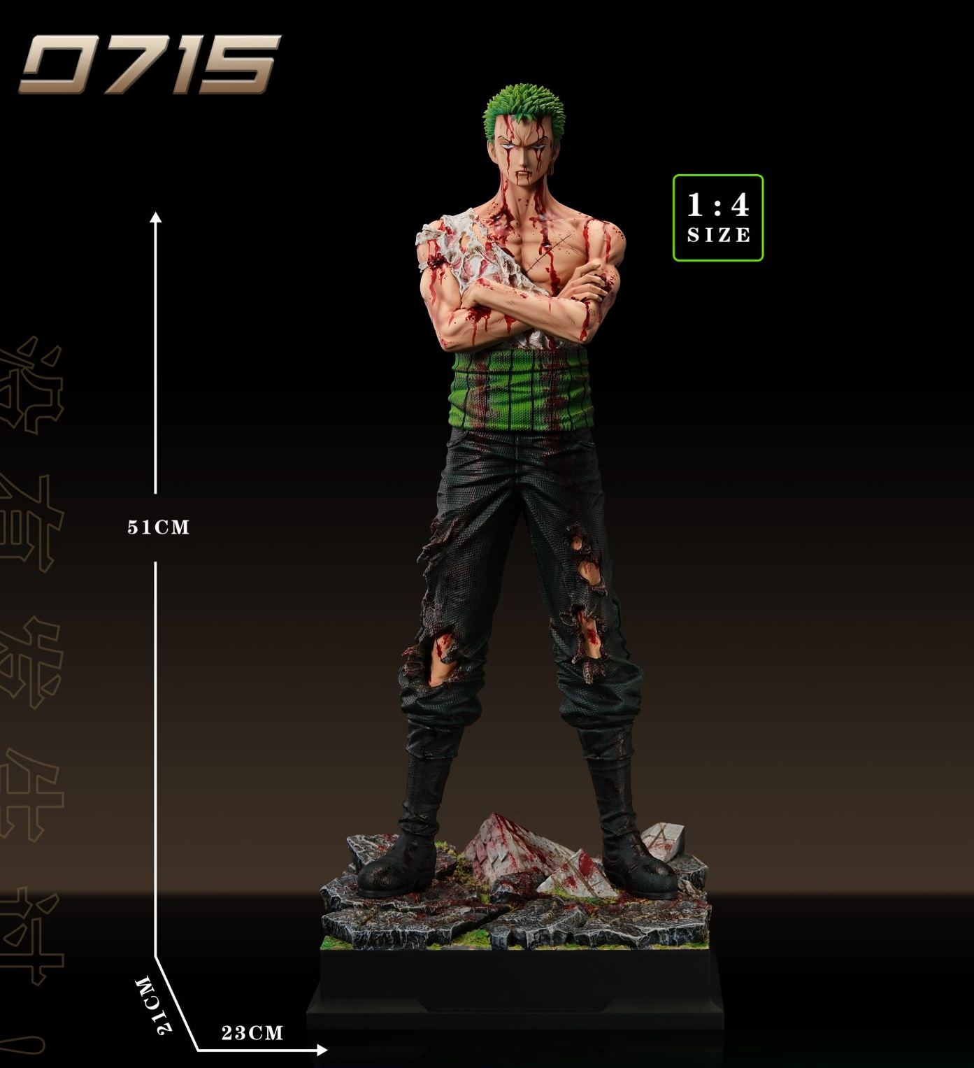 One Piece Bloody Zoro Statue(GK) - 0715 Studio-KWII-GK