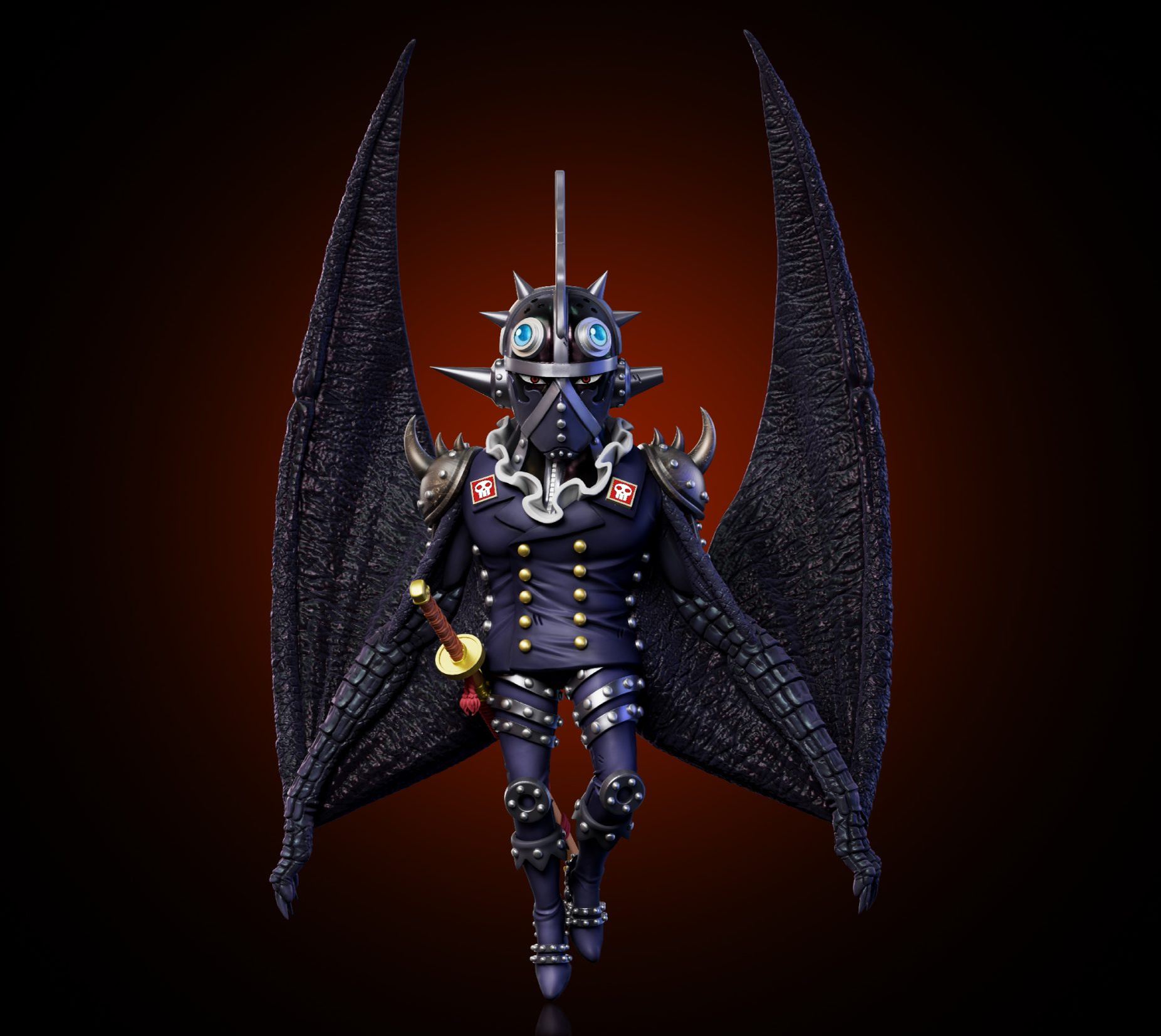 One Piece Onigashima Decisive Battle #22 KING Statue (GK) - YZ Studio 