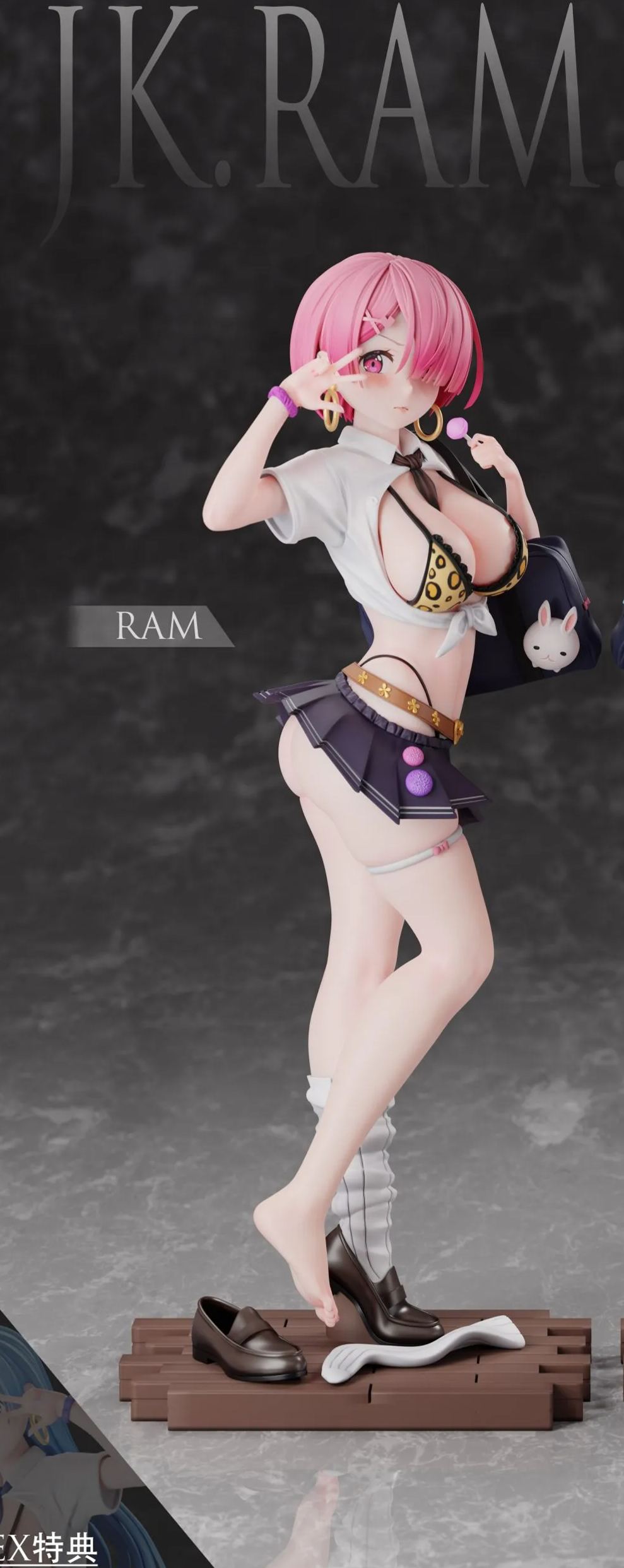 Re:ZERO - Starting Life Gyaru JK Rem & Ram Statue (GK) - Thistles and thorns Studio