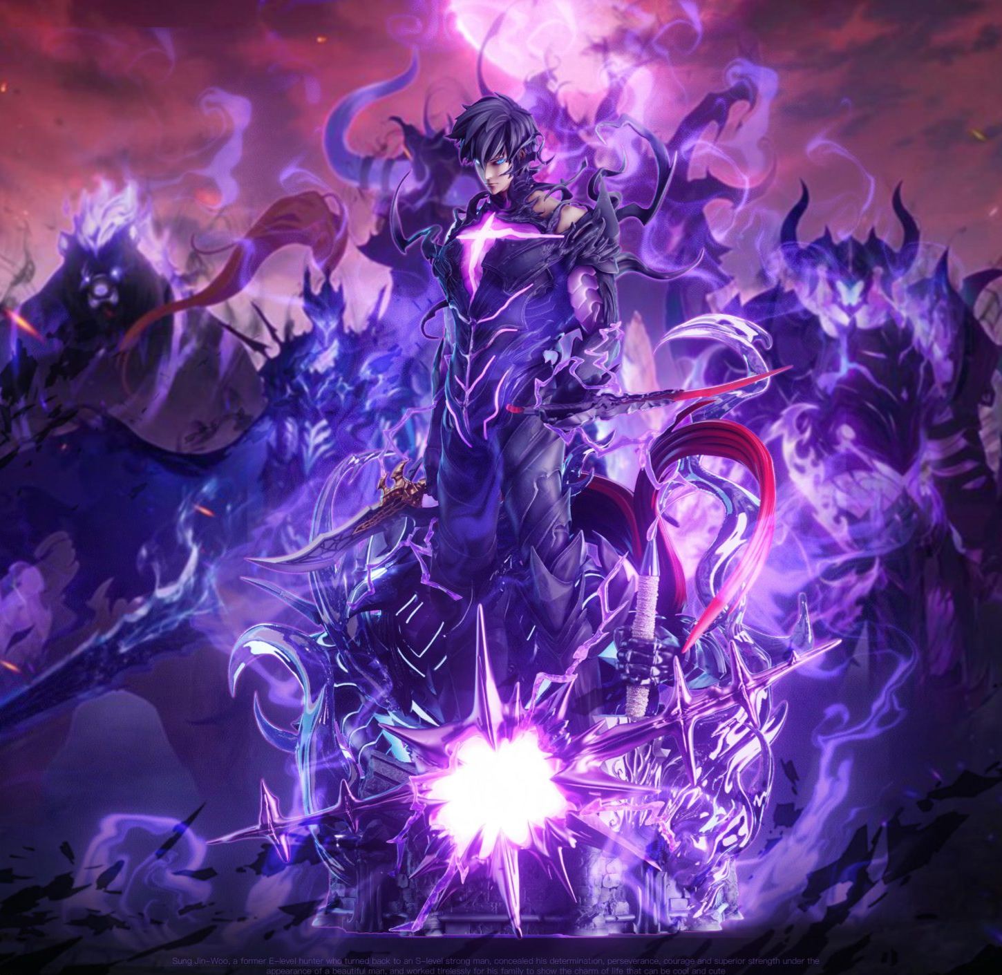 Solo Leveling Shadow King Sung Jin Woo Statue(GK) -Ji Ke Studio & UP Studio