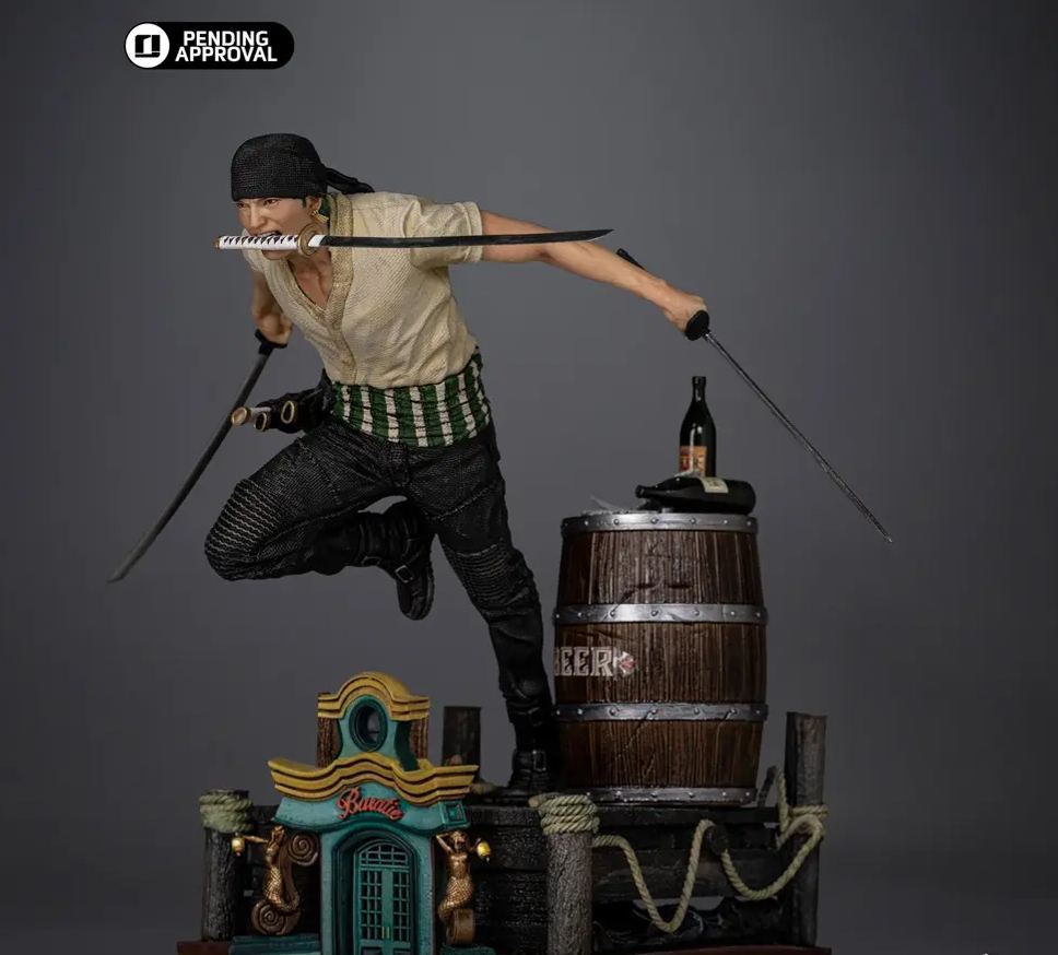 One Piece Roronoa Zoro 1/10 Art Scale (Licensed) Statue(GK)-Iron Studio