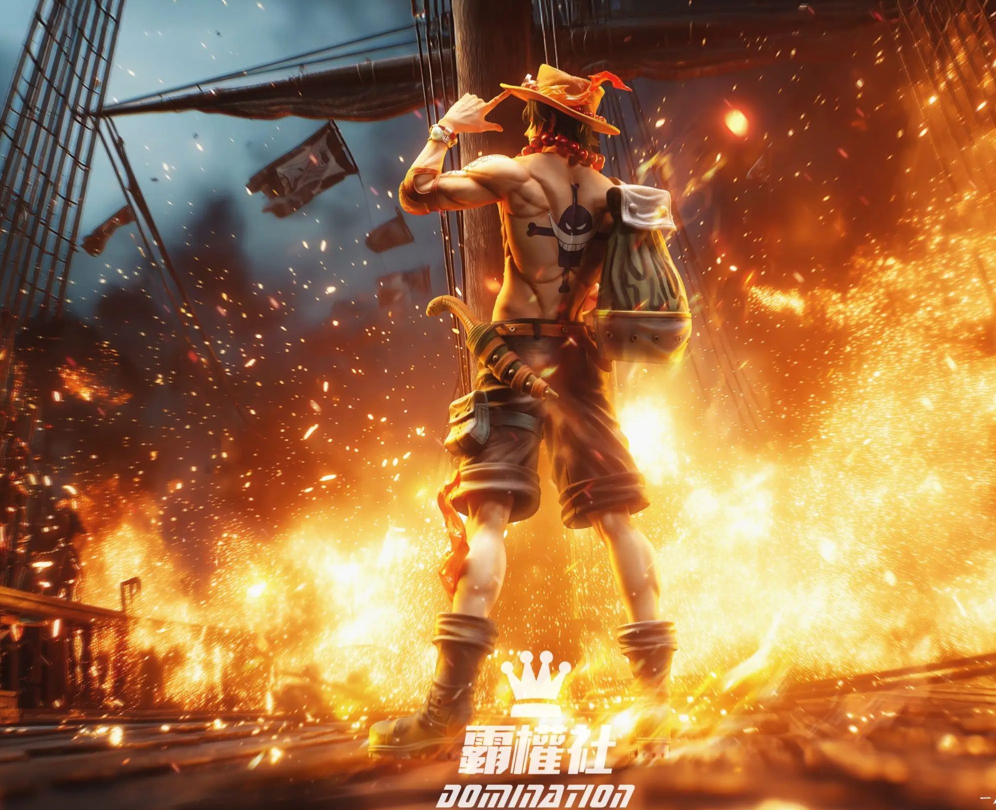 One Piece Portgas D. Ace Statue(GK) - Domination Studio