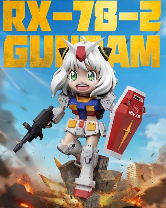 Spy x Family Anya cos Gundam RX-78-2 Statue(GK)-Long Miao Studio