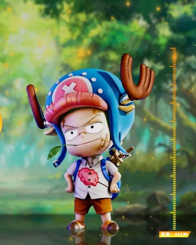 Pin Jiang Meng Qi Studio - One Piece MQ066 Childhood Zoro Cos Chopper Roronoa Choro Statue(GK)