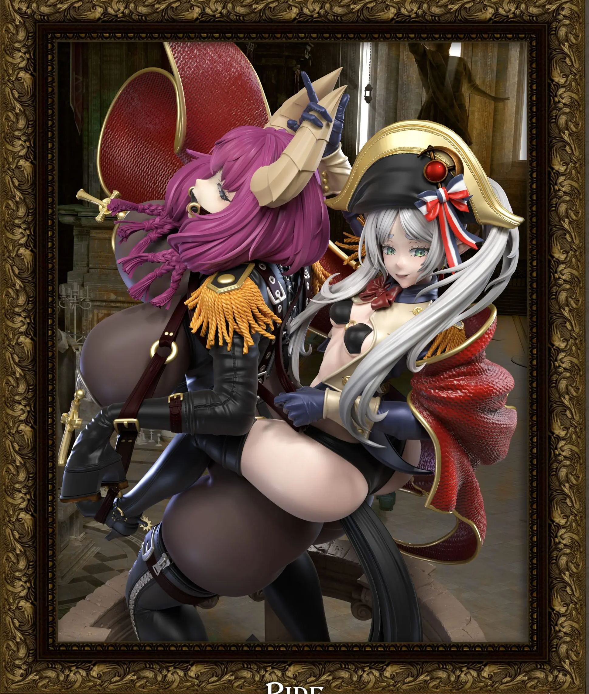 Demon Core Studio - Frieren: Beyond Journey's End Frieren & Aura cosplaying Napoleon Crossing the Alps Statue  (GK) (Adult18+)