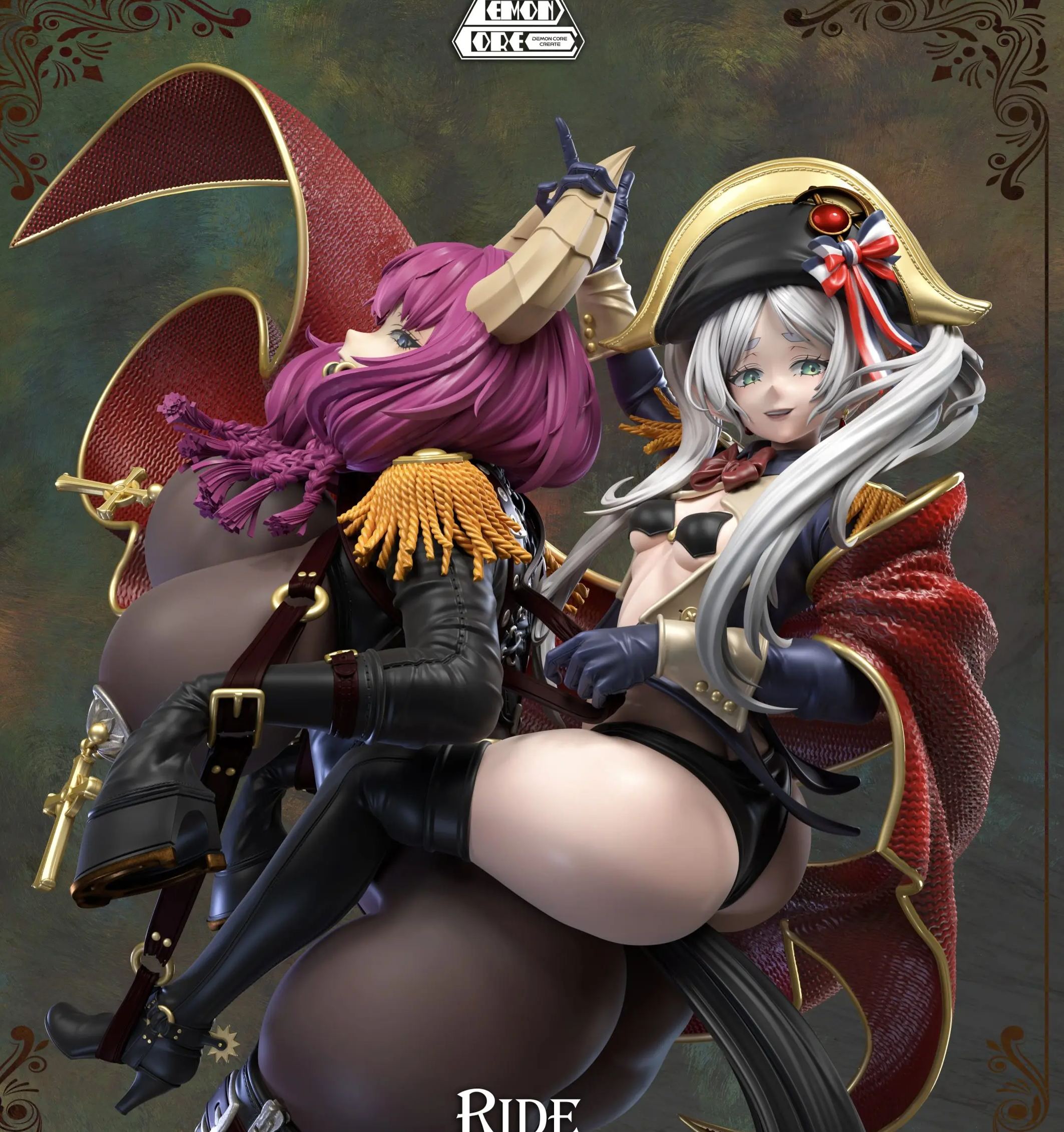 Demon Core Studio - Frieren: Beyond Journey's End Frieren & Aura cosplaying Napoleon Crossing the Alps Statue  (GK) (Adult18+)