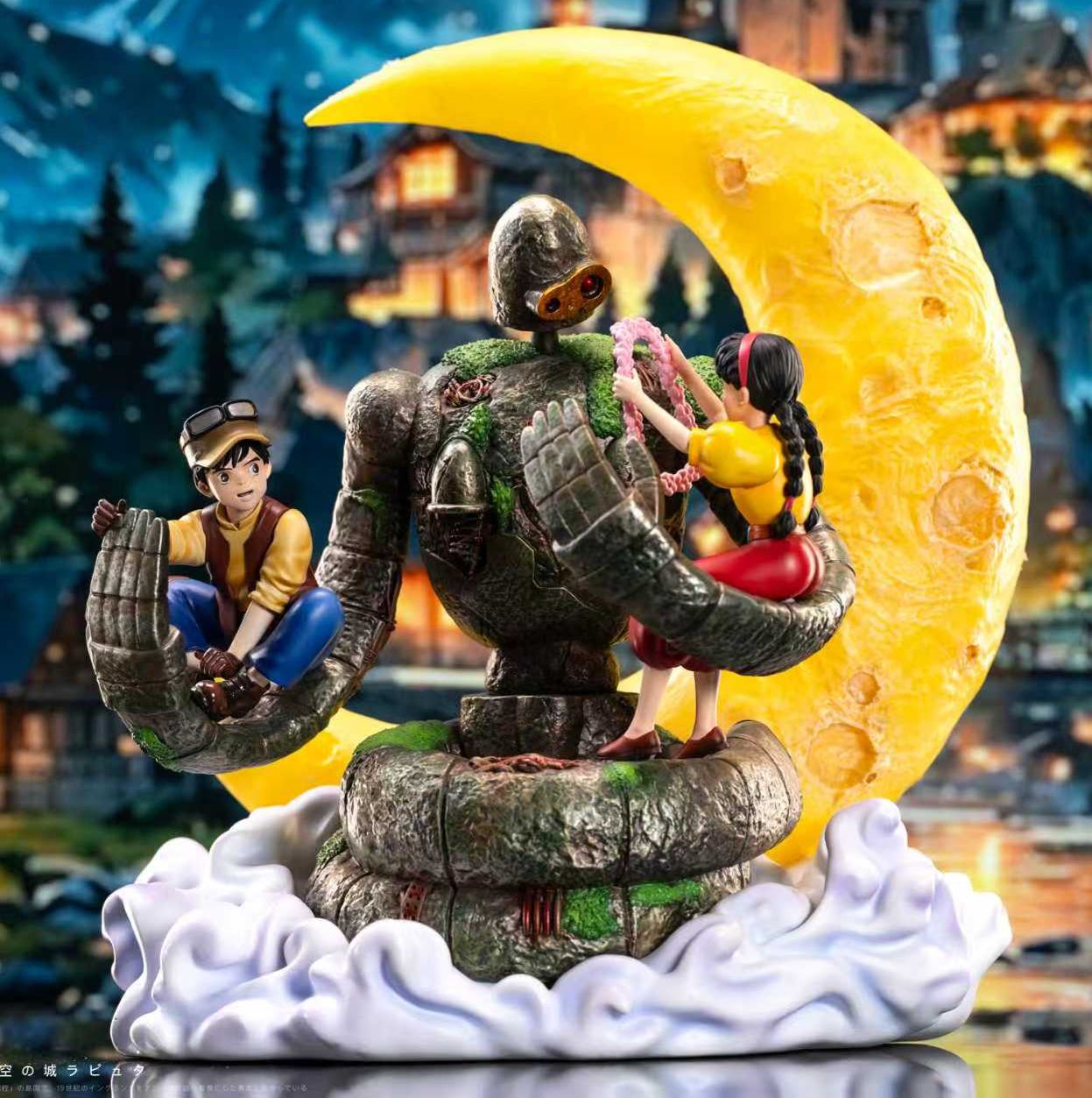 Wu Yu Studio - Castle in the Sky: Embrace of Love Laputian Robo X Sheeta X Pazu Statue(GK) 