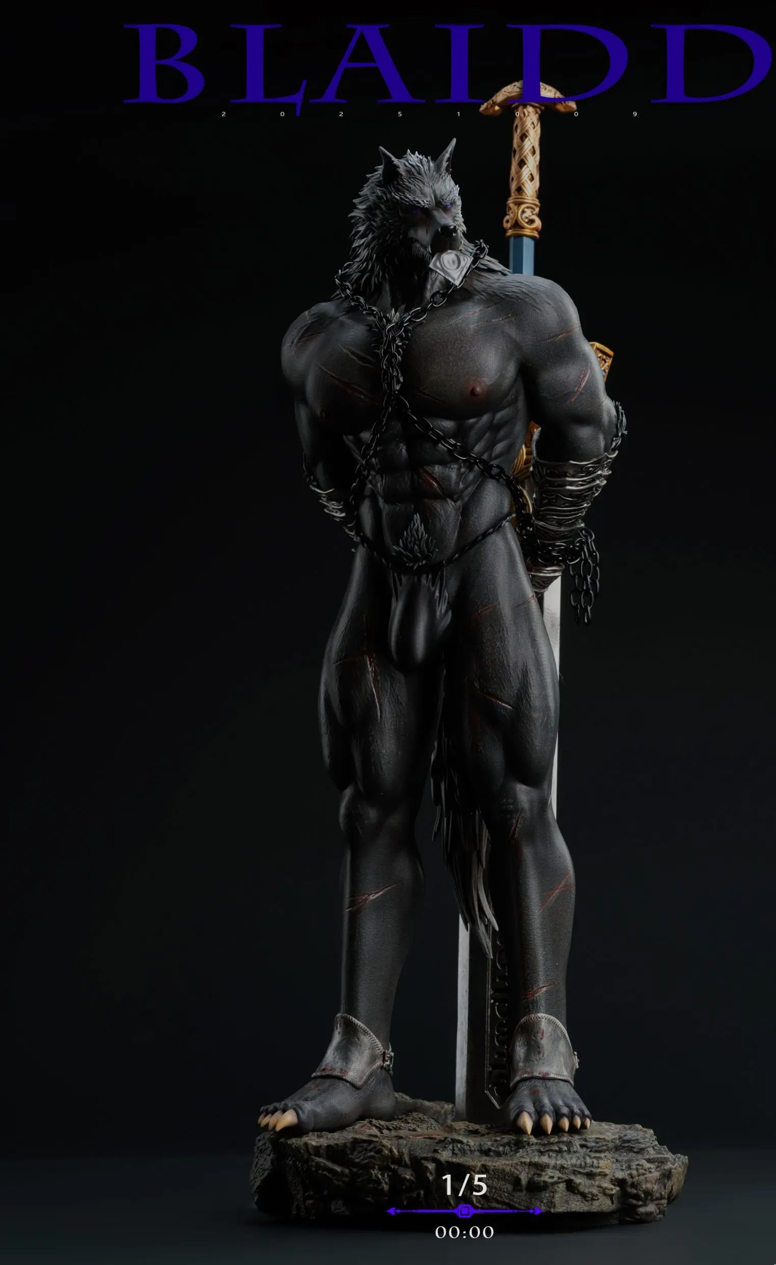 Ling Dian Studio - Blaidd Elden Ring Statue