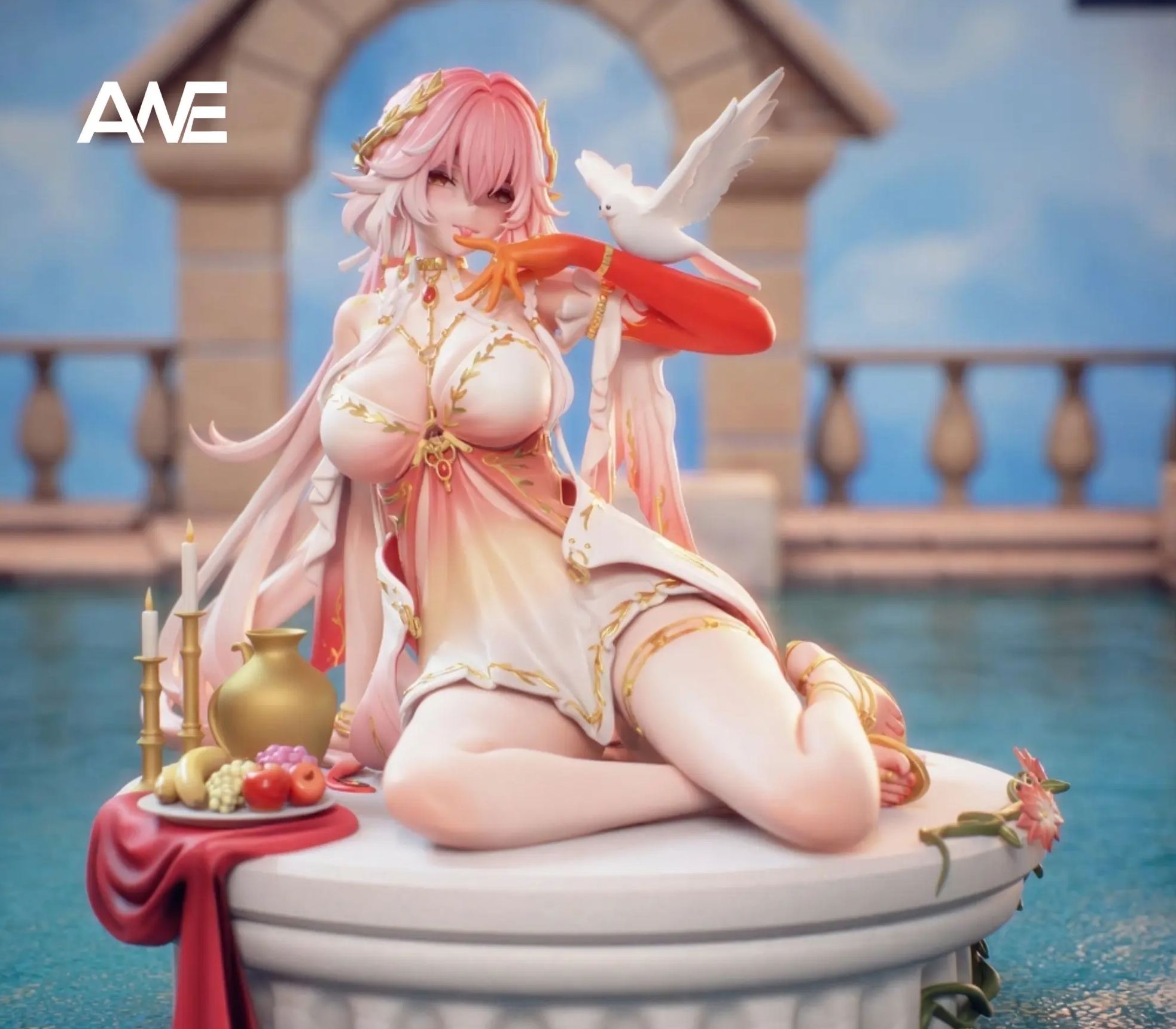 ANE Studio - Red Hair Oneesan Wuthering Waves Statue