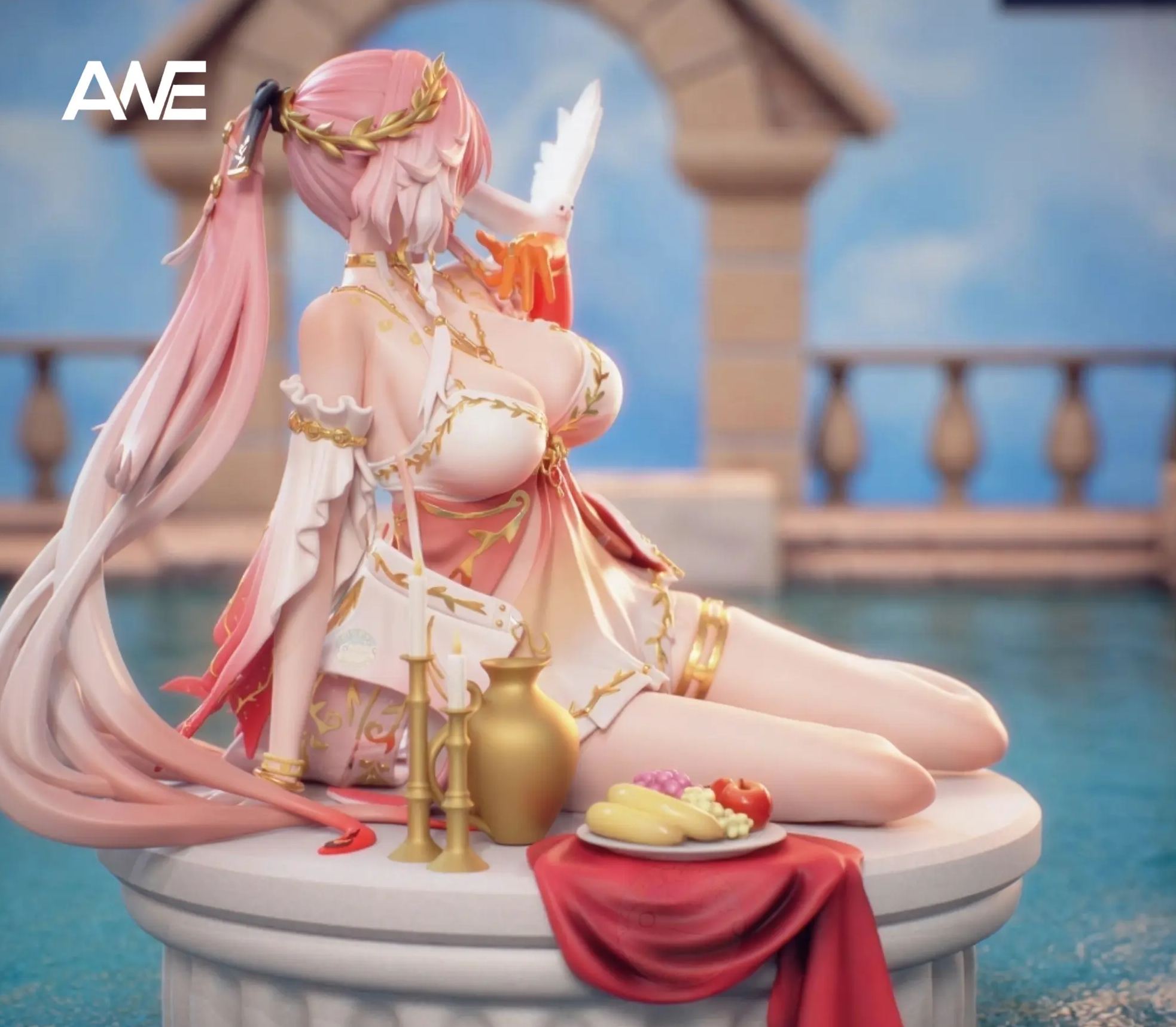 ANE Studio - Red Hair Oneesan Wuthering Waves Statue