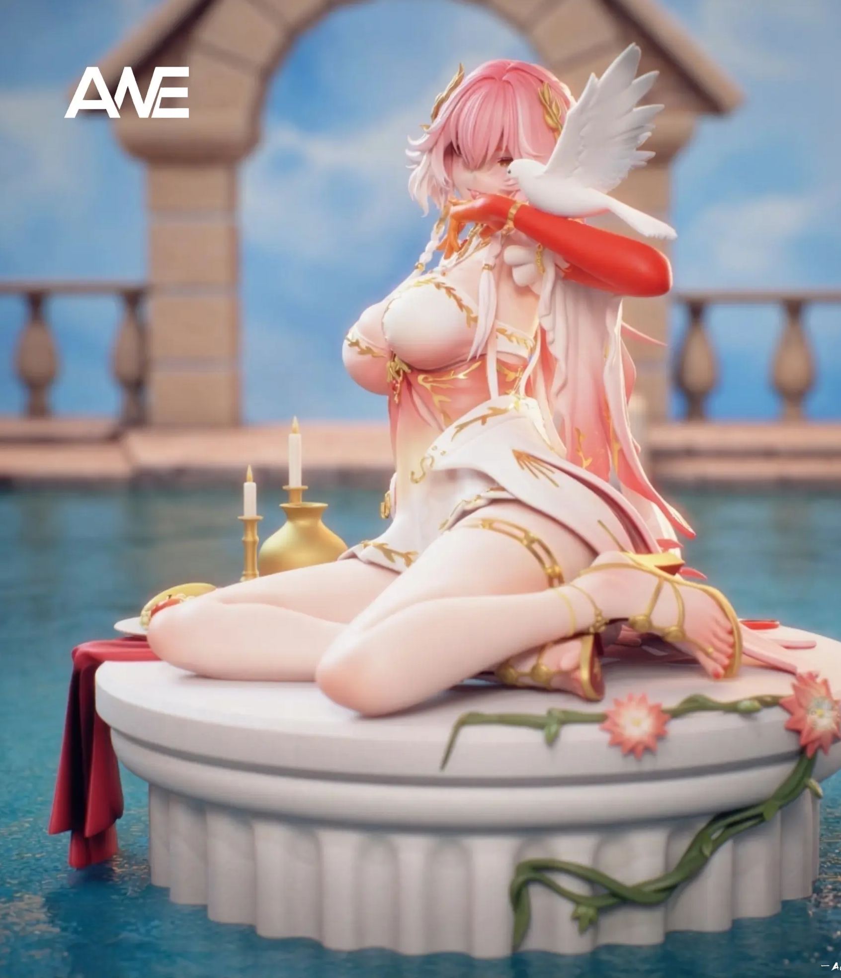 ANE Studio - Red Hair Oneesan Wuthering Waves Statue