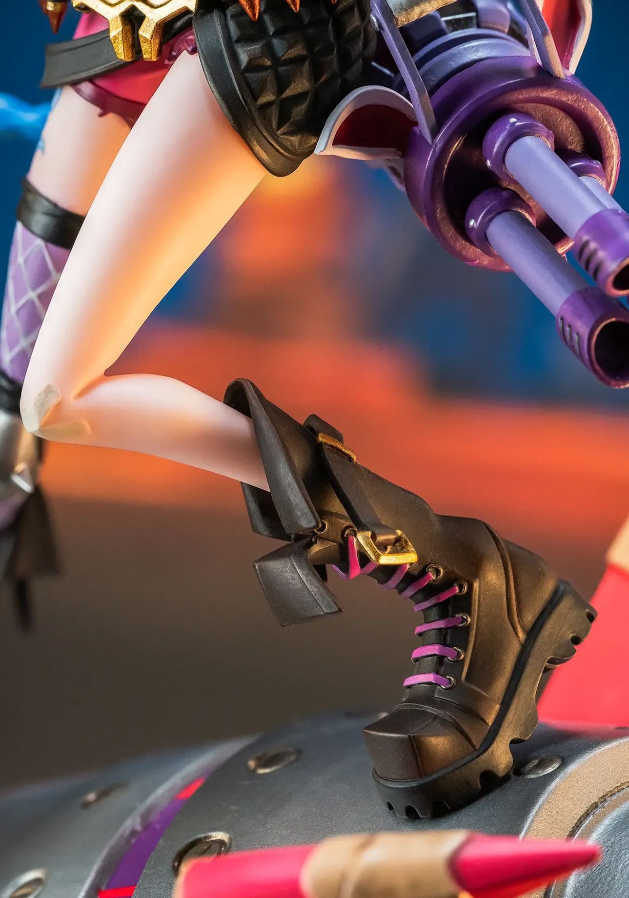 PureArts Studio - League of Legends 2XKO Jinx and Warwick VS Ahri and Ekko 1/ 10 Scale Statue (Licensed)