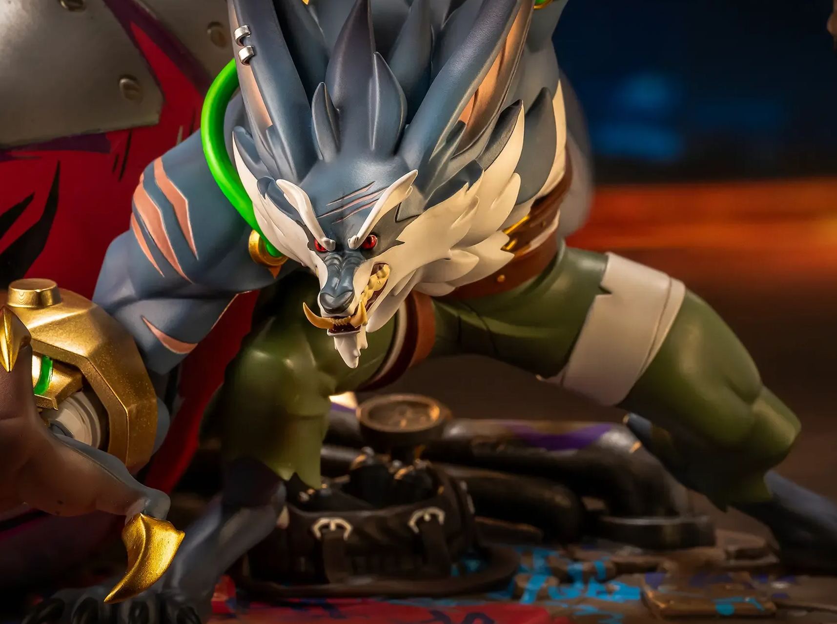 PureArts Studio - League of Legends 2XKO Jinx and Warwick VS Ahri and Ekko 1/ 10 Scale Statue (Licensed)