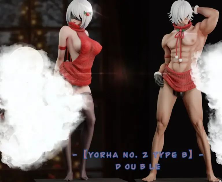 Whale Studio -  NieR: Automata Red Sweater 2B 1/4 Scale Statue