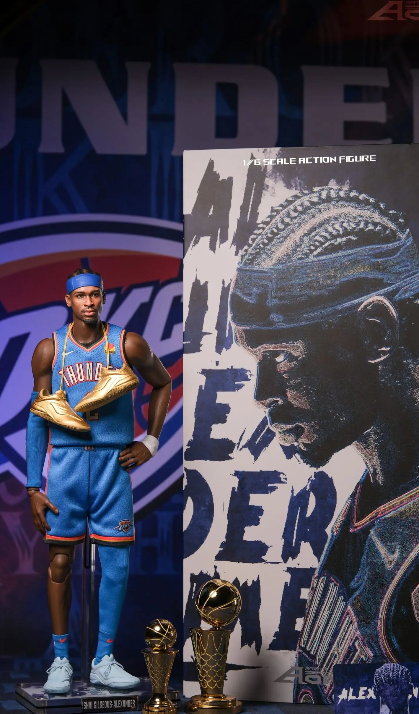 AOM TOYS - NBA SGA Alexander Championship Finals MVP Set Statue