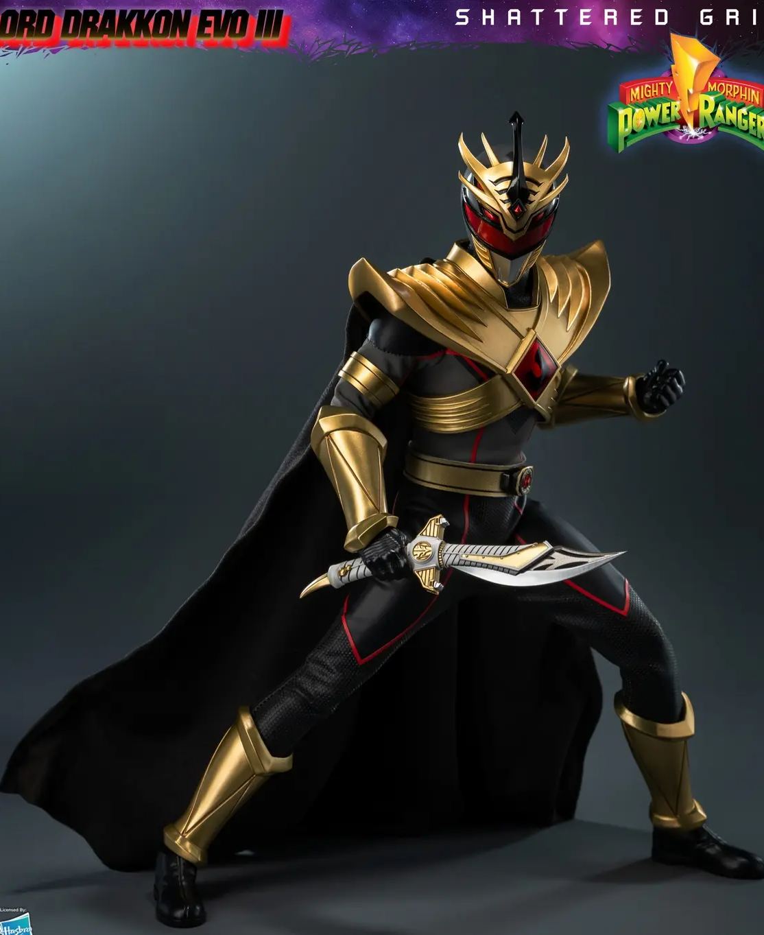 Threezero - Mighty Morphin Power Rangers: Shattered Grid FigZero 1/6 Lord Drakkon Evo III 3Z10260W0 (Licensed) Action Figure 