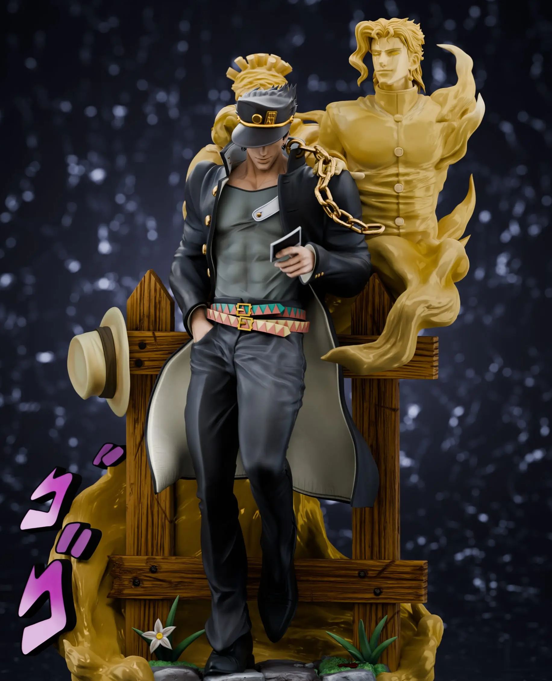 CHIKARA Studio - Memories of Kujo Jotaro JoJo's Bizarre Adventure Statue