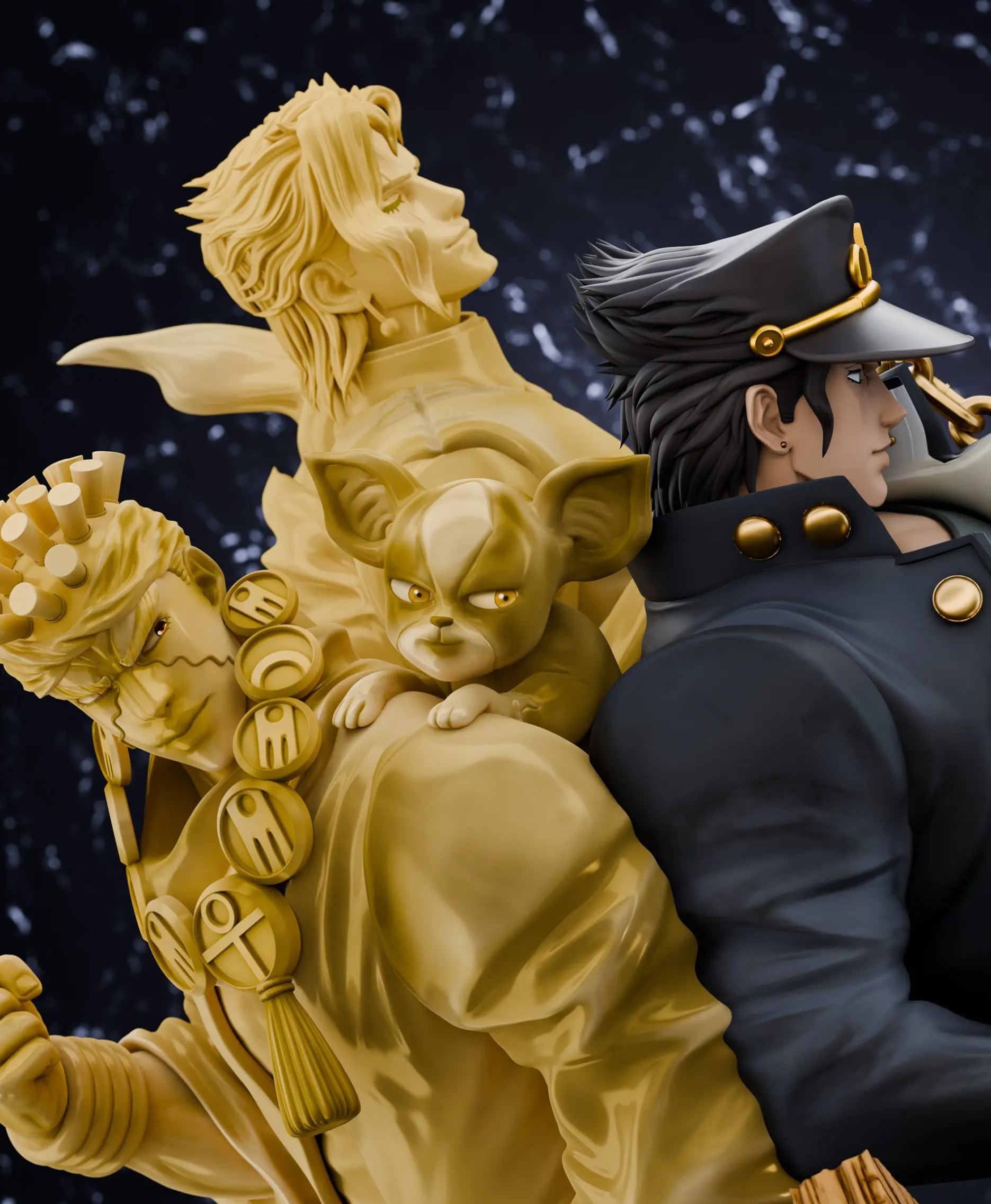 CHIKARA Studio - Memories of Kujo Jotaro JoJo's Bizarre Adventure Statue