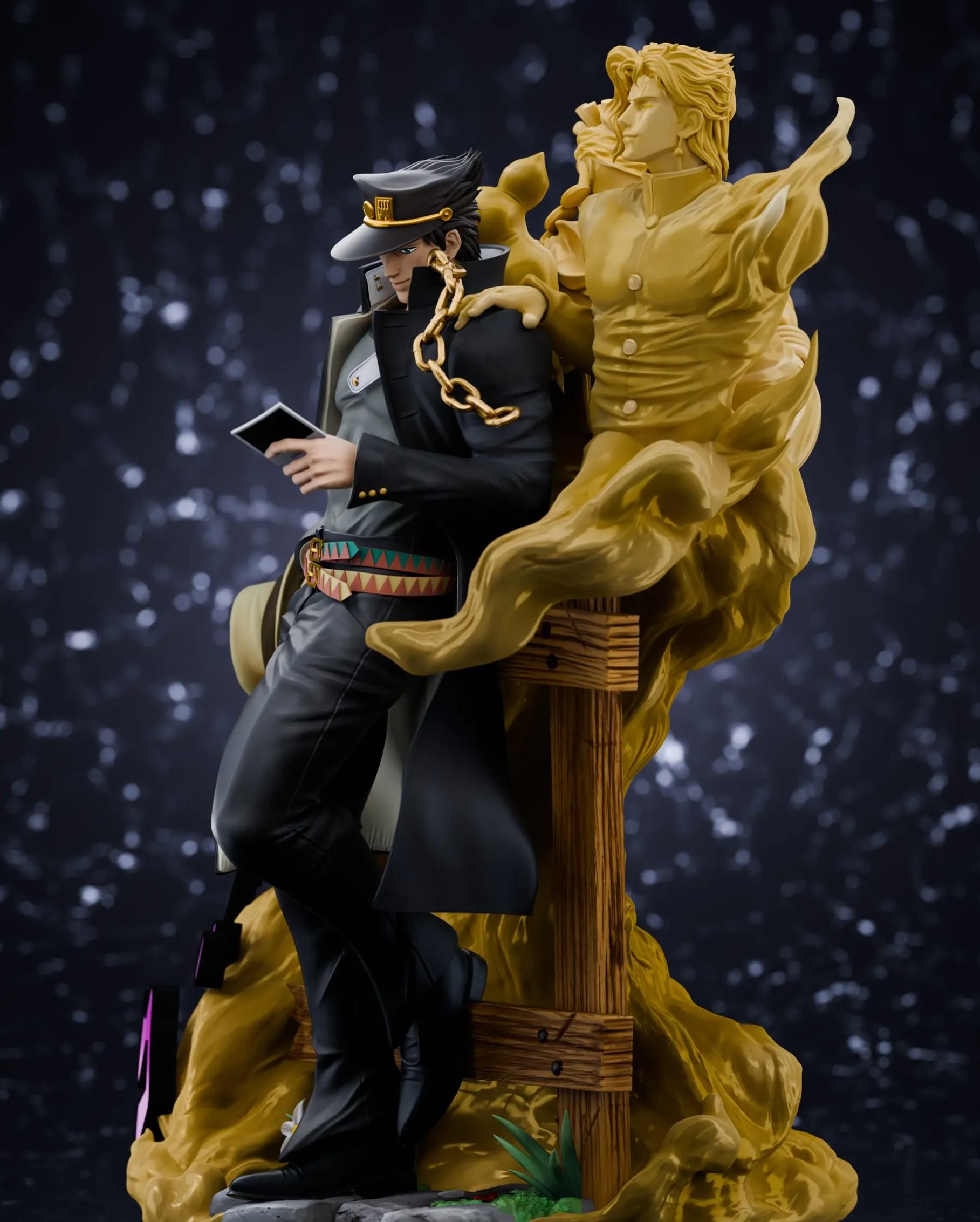 CHIKARA Studio - Memories of Kujo Jotaro JoJo's Bizarre Adventure Statue