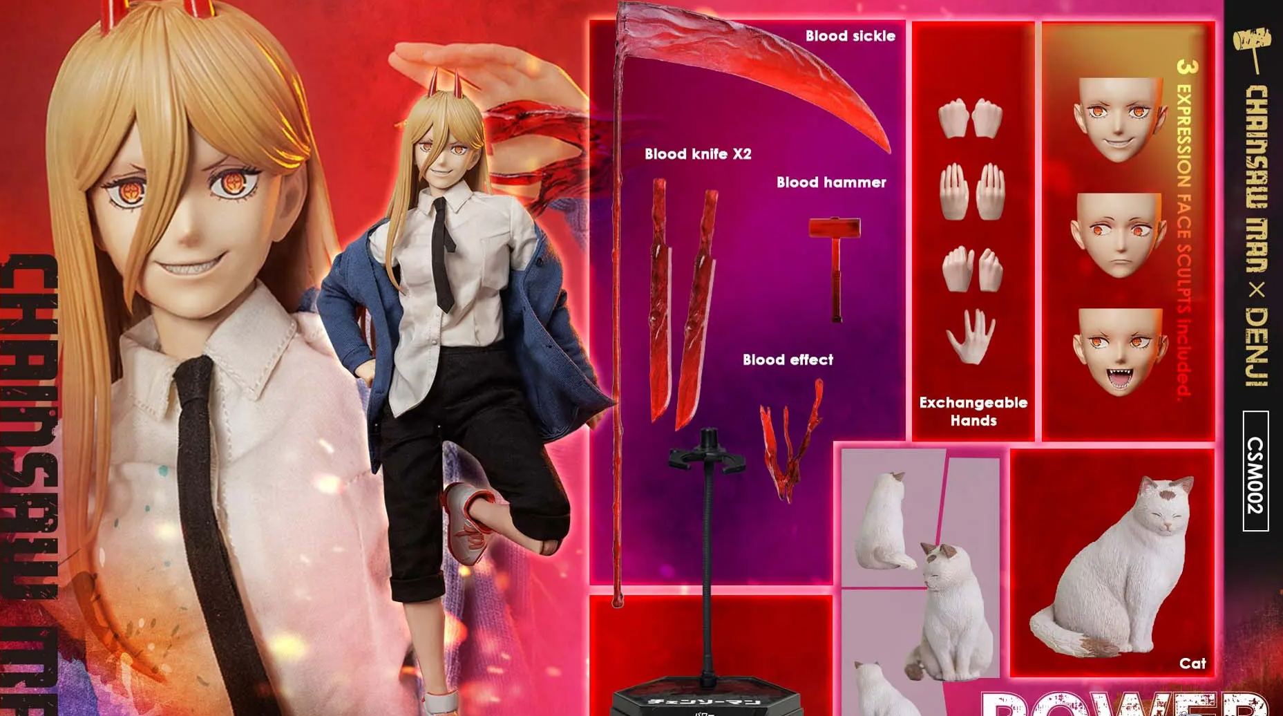 ASMUS TOYS - CHAINSAW MAN : POWER 1/6 Aciton Figure CSM002 (Licensed)Statue