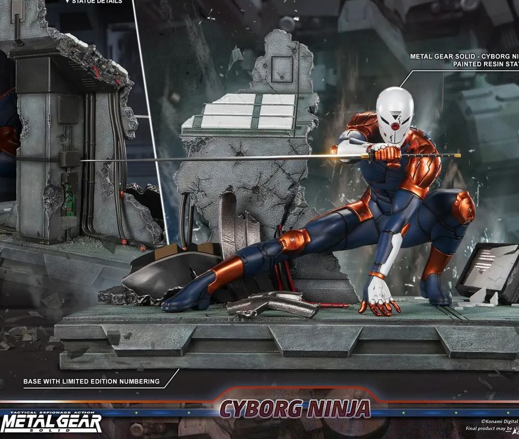 First 4 Figures - Metal Gear Solid - Cyborg Ninja (Gray Fox) MGSCNST (Licensed)Statue