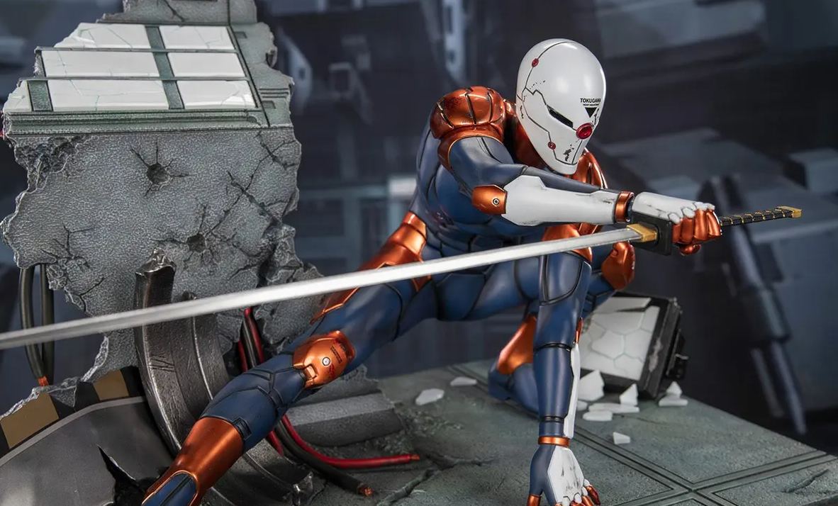 First 4 Figures - Metal Gear Solid - Cyborg Ninja (Gray Fox) MGSCNST (Licensed)Statue