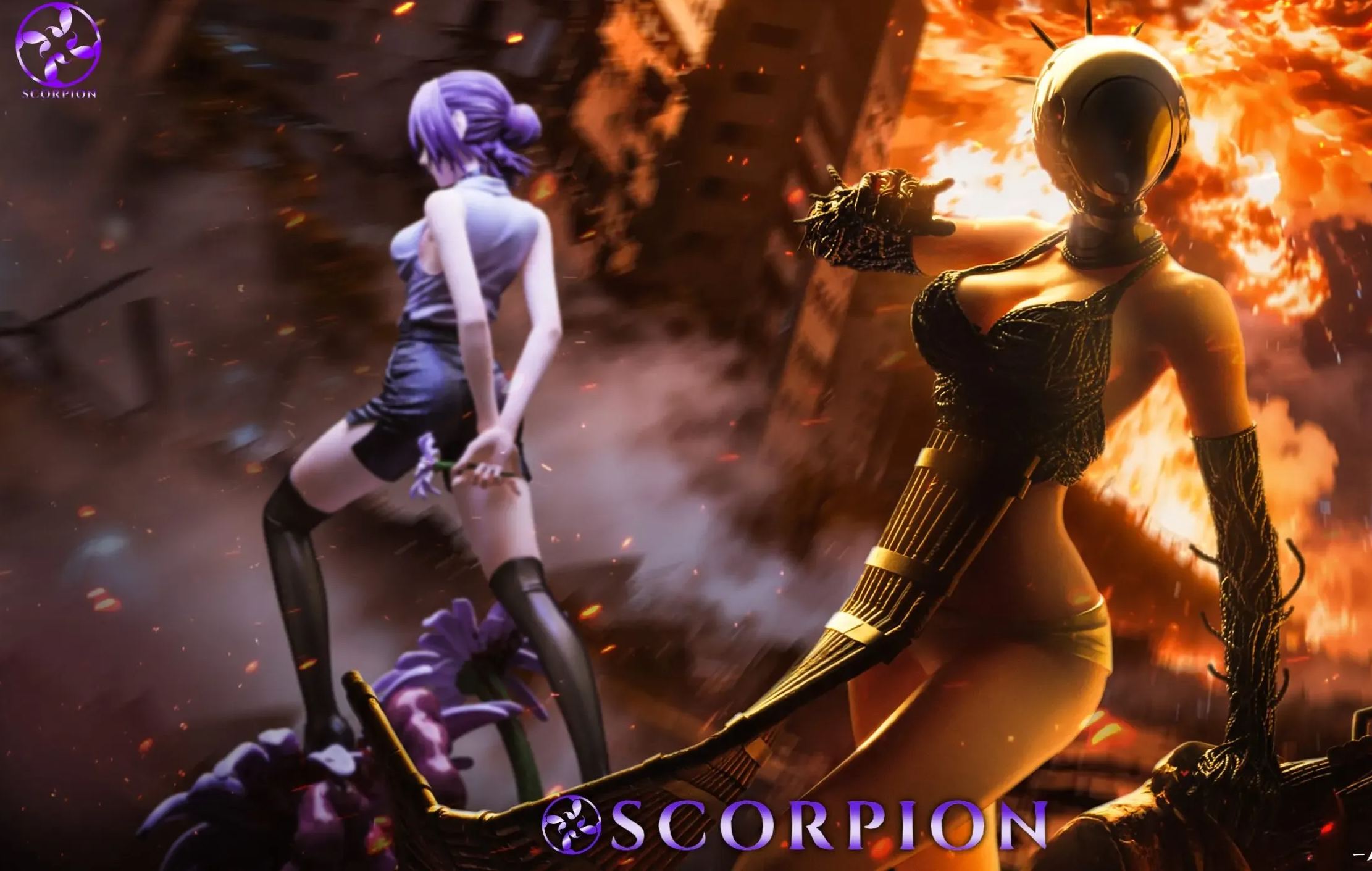 Scorpion Studio -Chainsaw Man Reze (Bomb Devil) 1/4 Scale Statue 