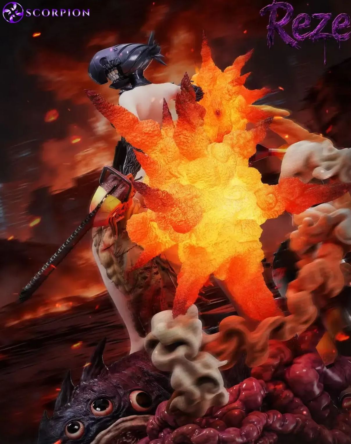 Scorpion Studio -Chainsaw Man Reze (Bomb Devil) 1/4 Scale Statue 