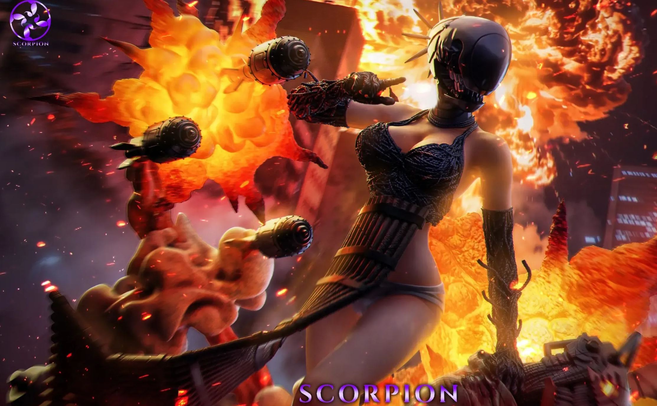 Scorpion Studio -Chainsaw Man Reze (Bomb Devil) 1/4 Scale Statue 