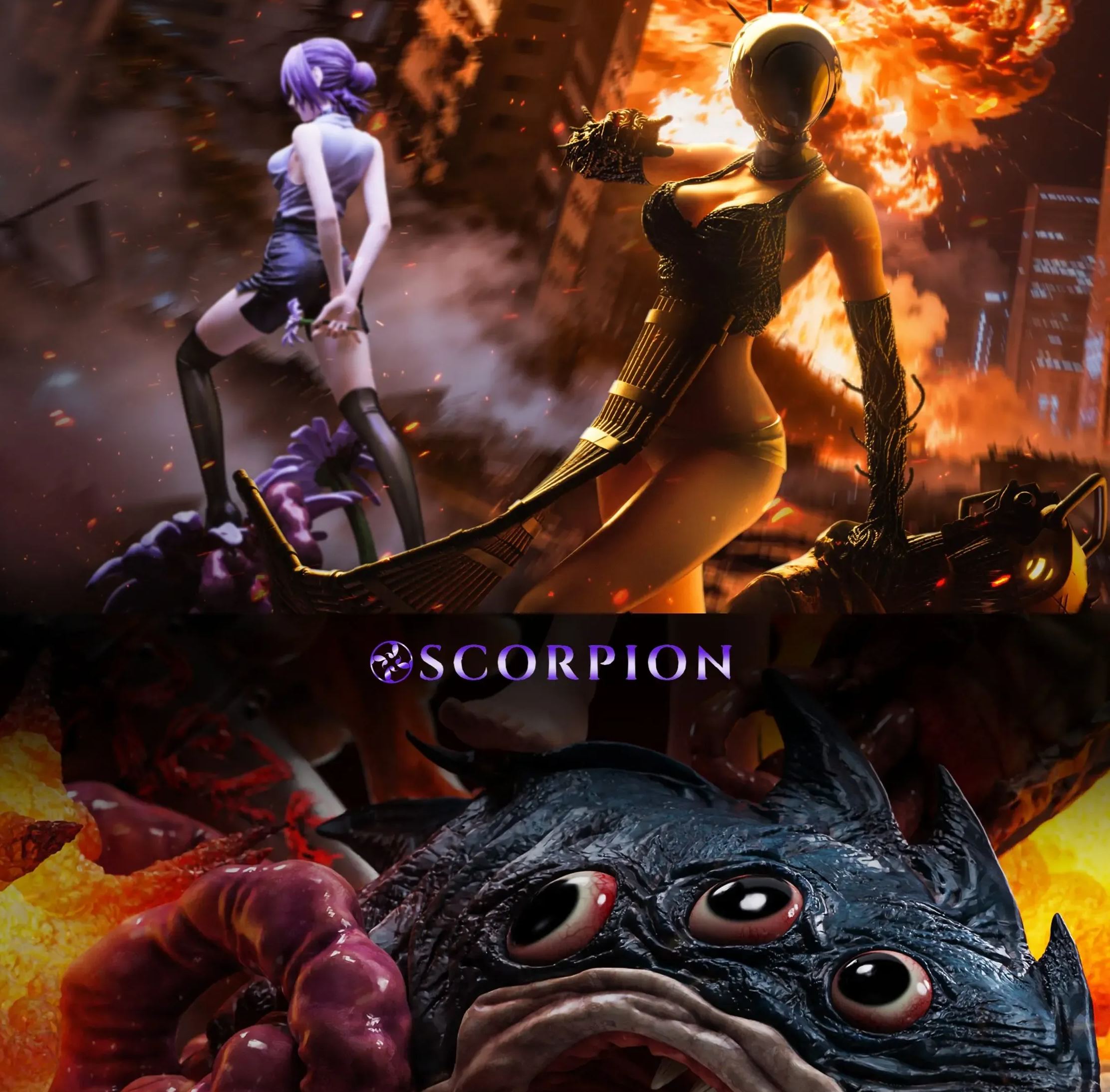 Scorpion Studio -Chainsaw Man Reze (Bomb Devil) 1/4 Scale Statue 