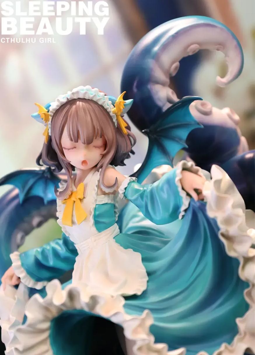 WeArtDoing Studio - Sleeping Beauty-Cthulhu Girl-Abyss Bloom X Phantom Blue X Crimson Tide (Licensed) Statue