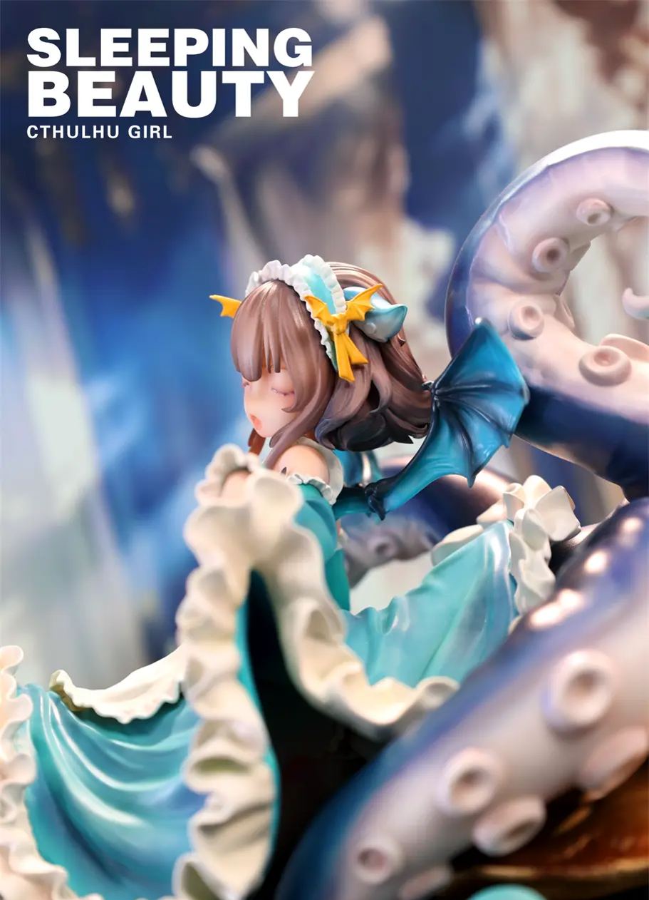 WeArtDoing Studio - Sleeping Beauty-Cthulhu Girl-Abyss Bloom X Phantom Blue X Crimson Tide (Licensed) Statue