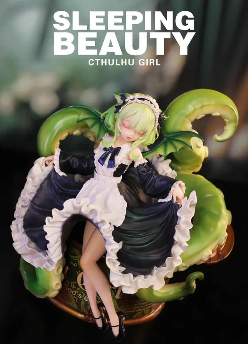 WeArtDoing Studio - Sleeping Beauty-Cthulhu Girl-Abyss Bloom X Phantom Blue X Crimson Tide (Licensed) Statue