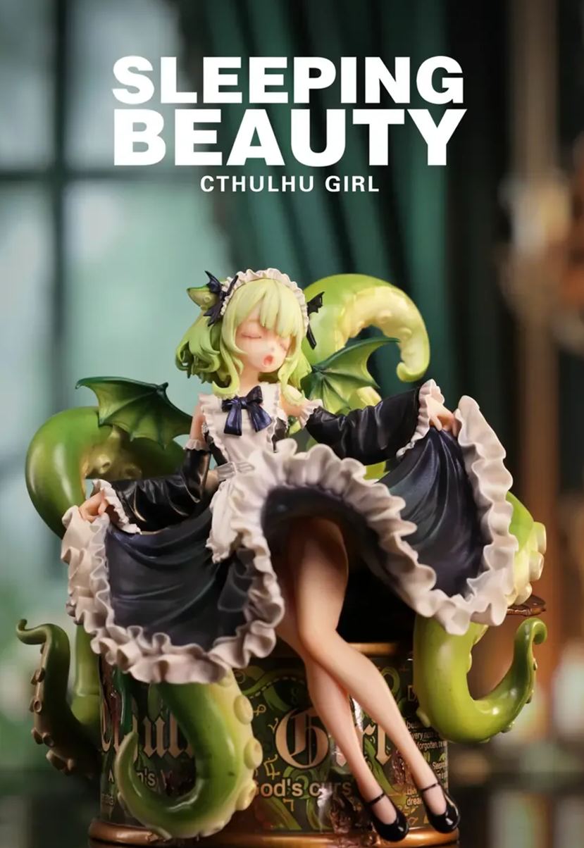 WeArtDoing Studio - Sleeping Beauty-Cthulhu Girl-Abyss Bloom X Phantom Blue X Crimson Tide (Licensed) Statue