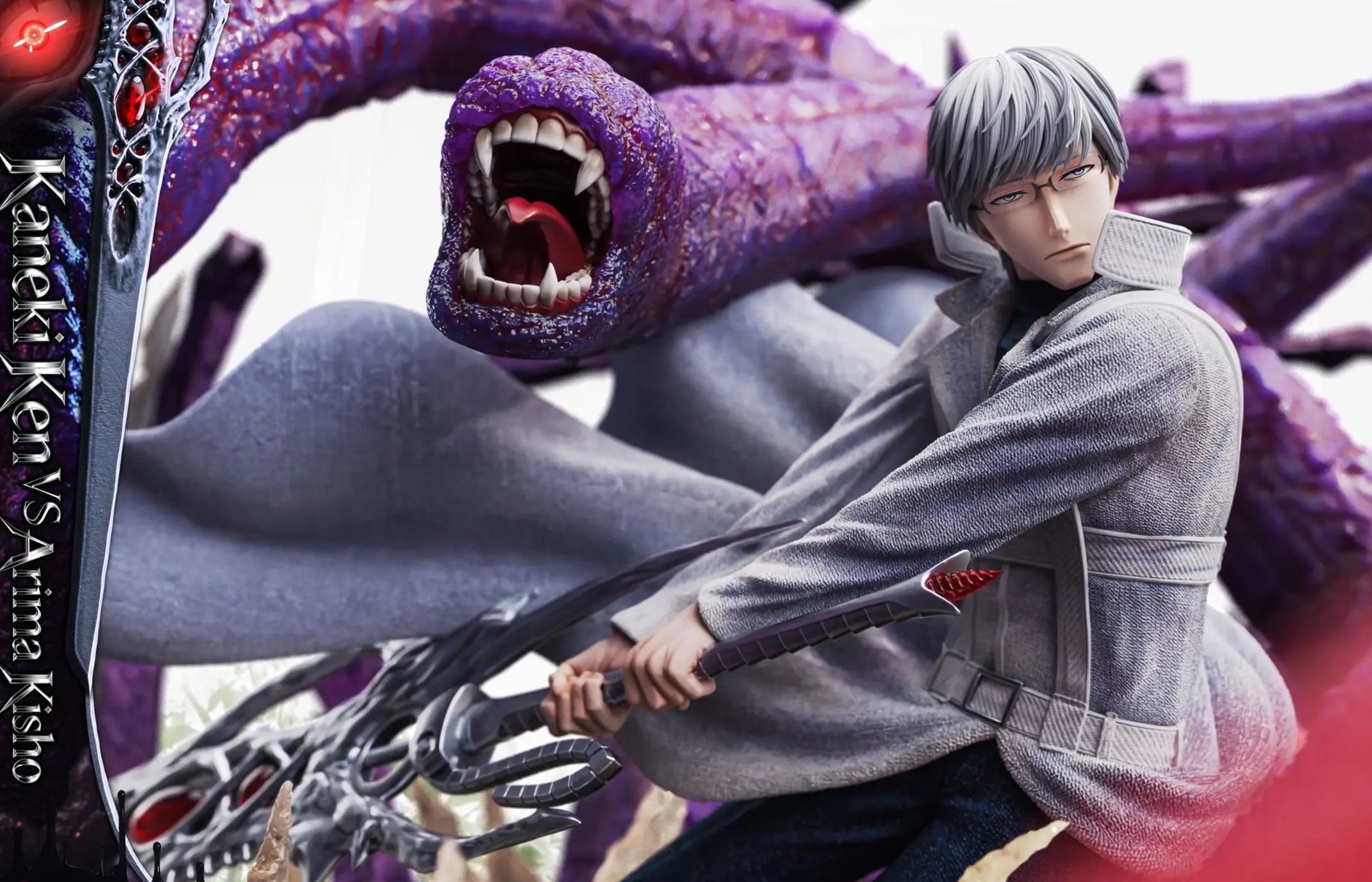 Black Goat Studio - Tokyo Ghoul Arima Takashi vs Kaneki Ken Statue