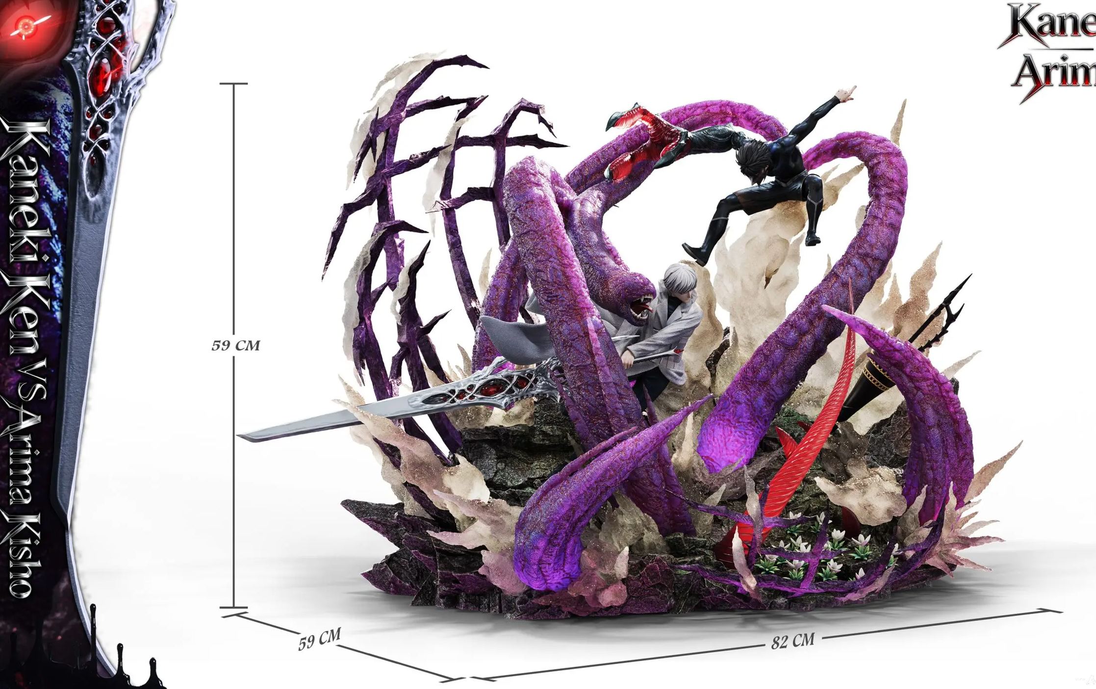 Black Goat Studio - Tokyo Ghoul Arima Takashi vs Kaneki Ken Statue